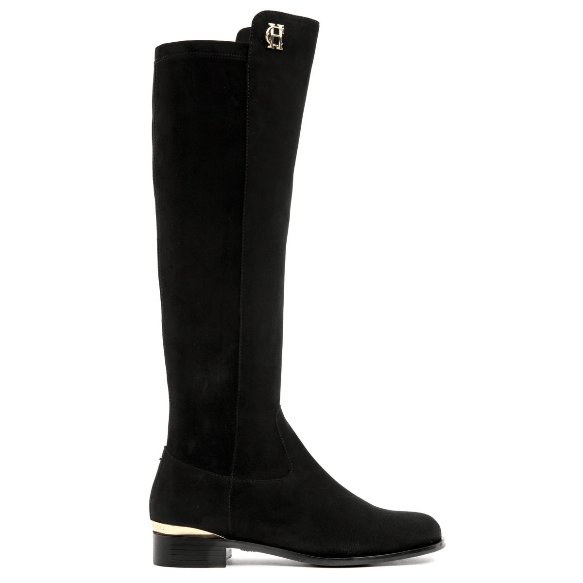 Womens Holland Cooper Black Suede Albany Knee Boots