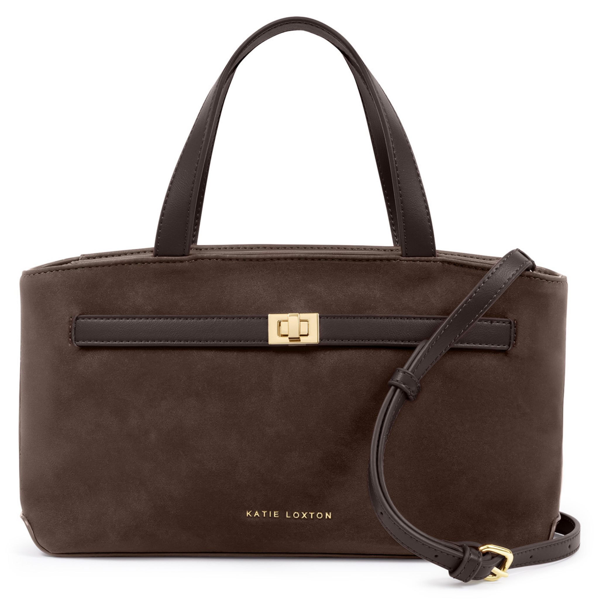 Womens Katie Loxton Bitter Chocolate Orin Top Handle Crossbody