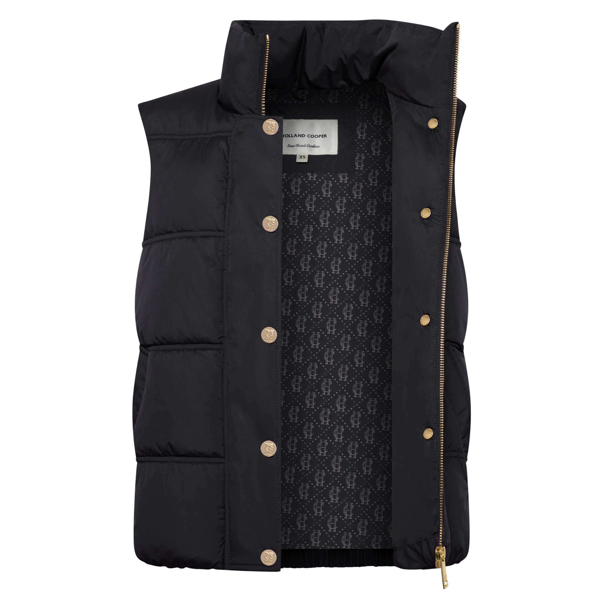 Womens Holland Cooper Black Milton Padded Gilet