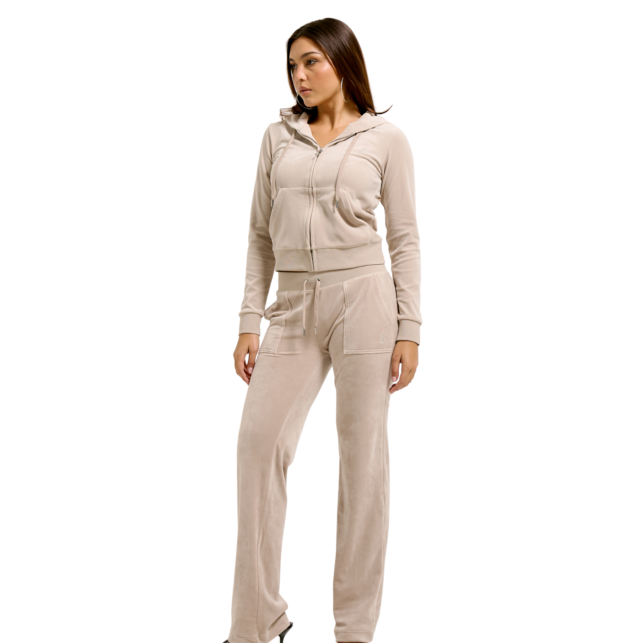 Womens Juicy Couture String Del Ray Straight Pants