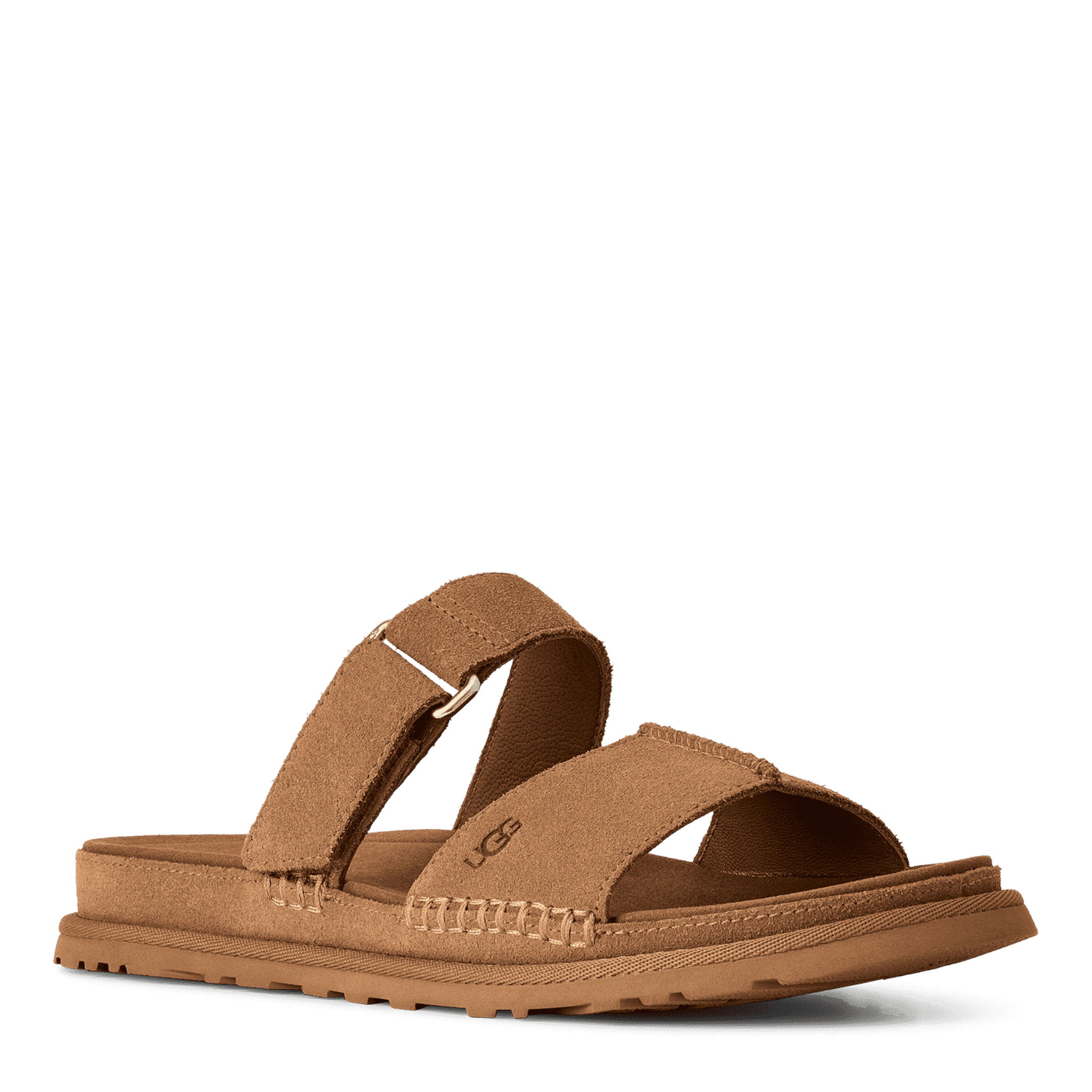 Womens UGG Chestnut Goldengaze Slide Sandals
