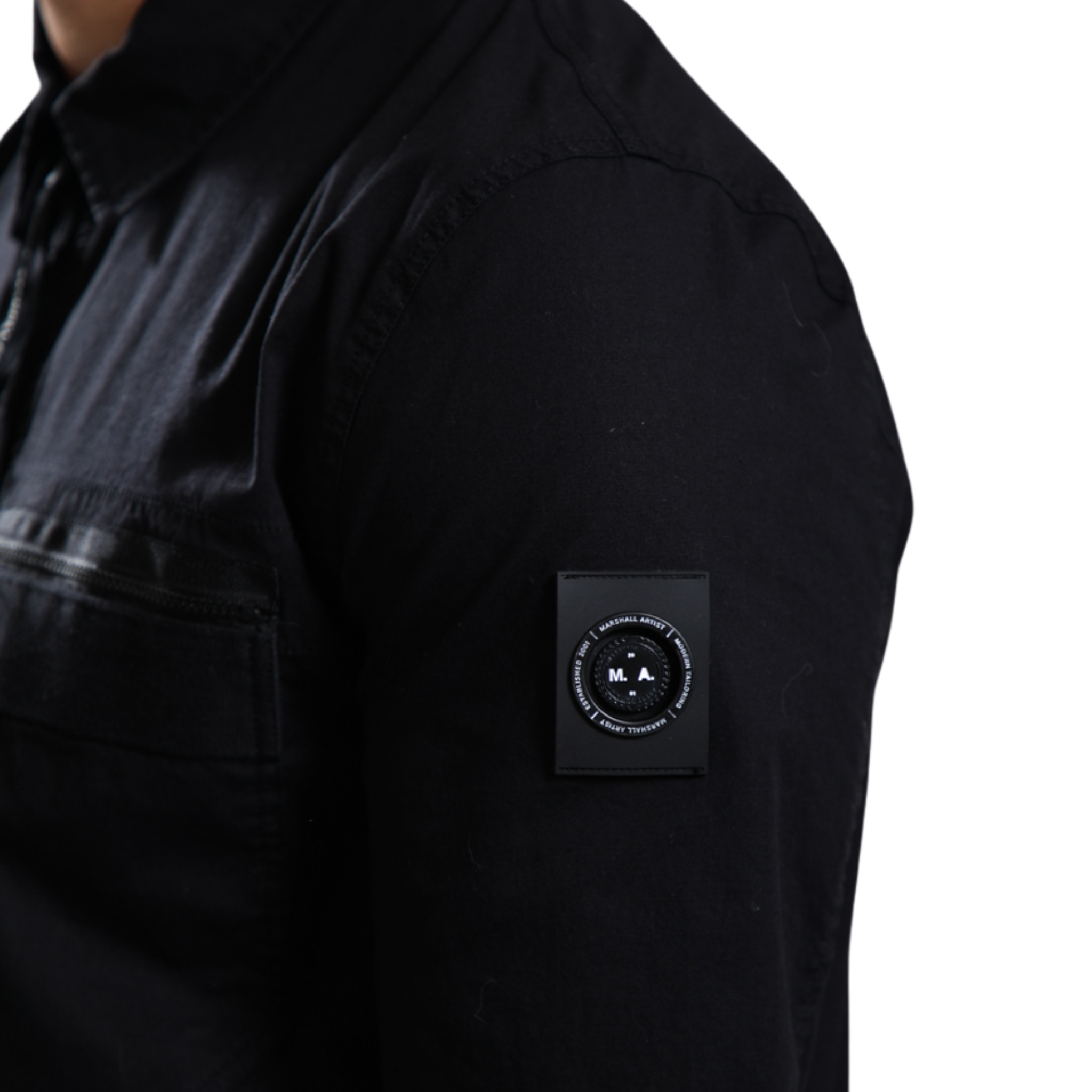 Mens Marshall Artist Black Vanguard Overshirt