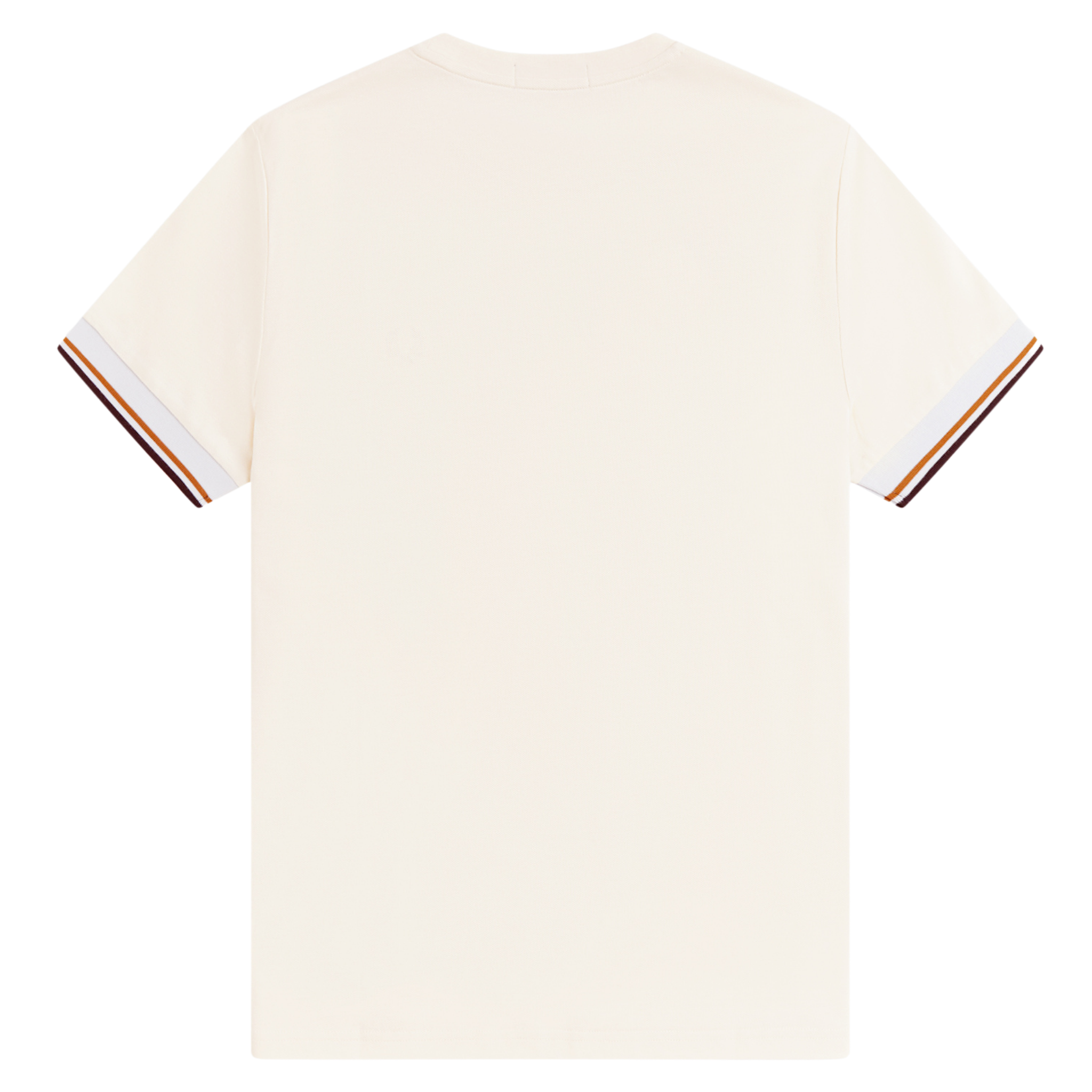 Mens Fred Perry Ecru Twin Tipped Cuff S/s T Shirt