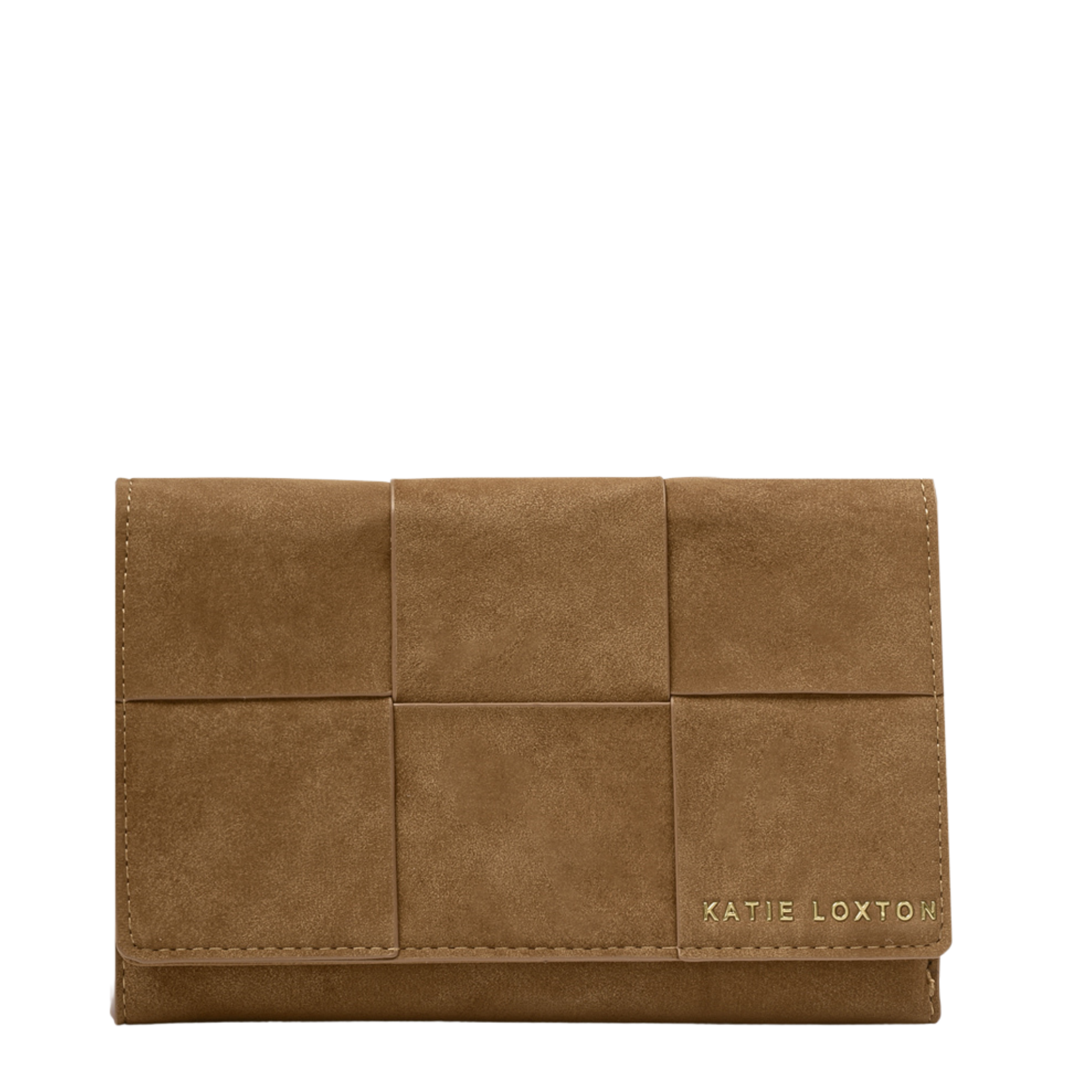 Womens Katie Loxton Caramel Taya Woven Purse