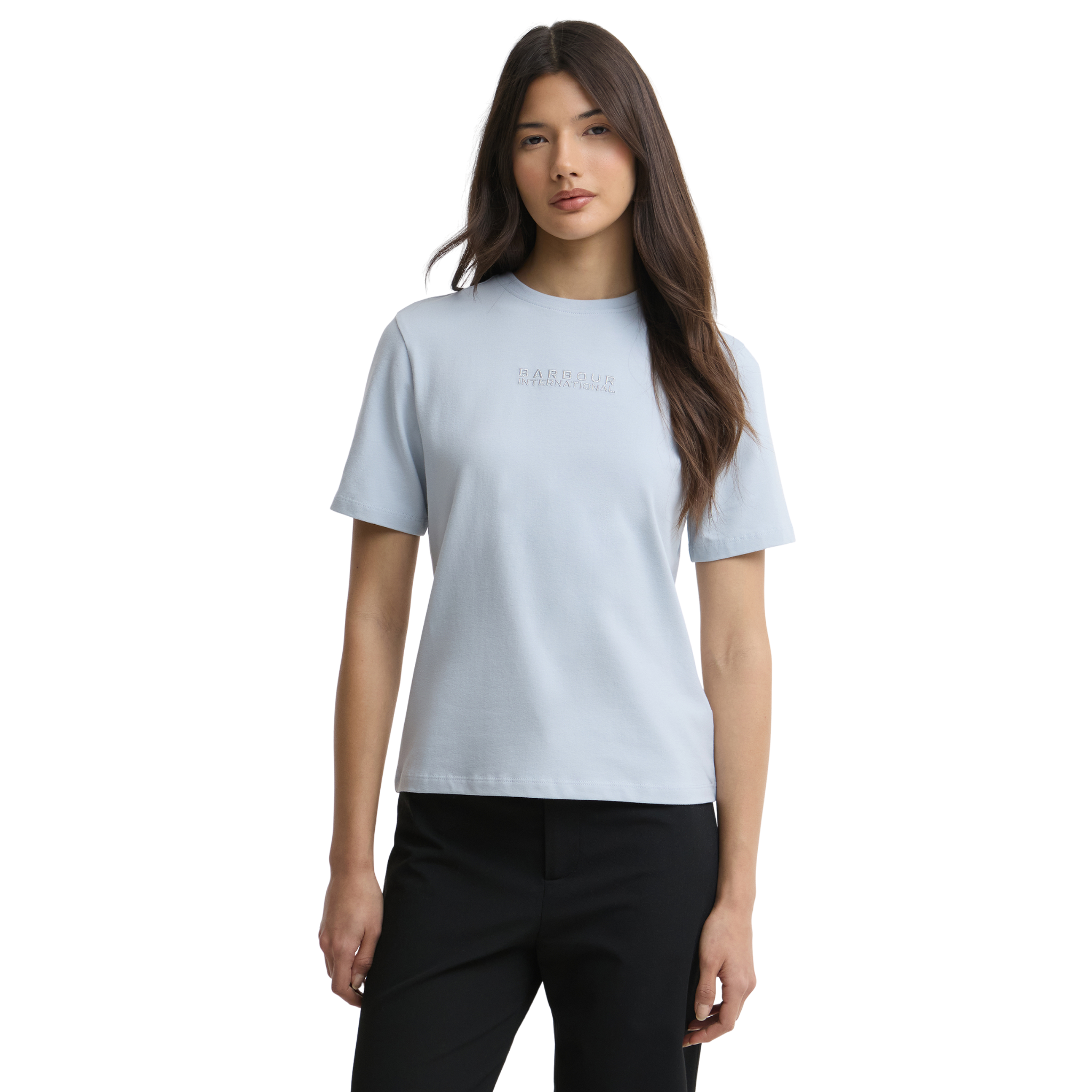 Womens Barbour International Pearl Blue Nova S/s T Shirt