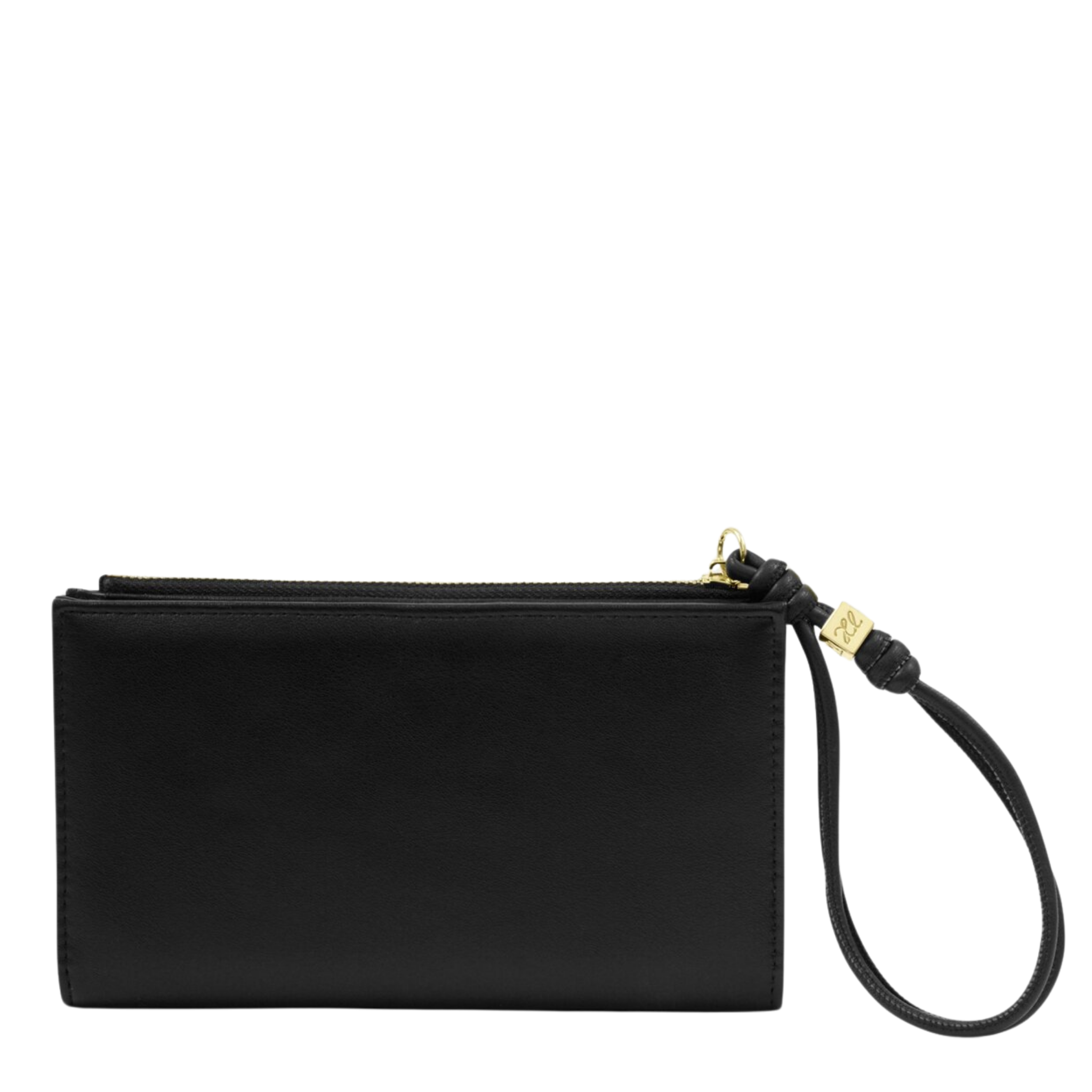 Womens Katie Loxton Black Arden Braided Wristlet Purse