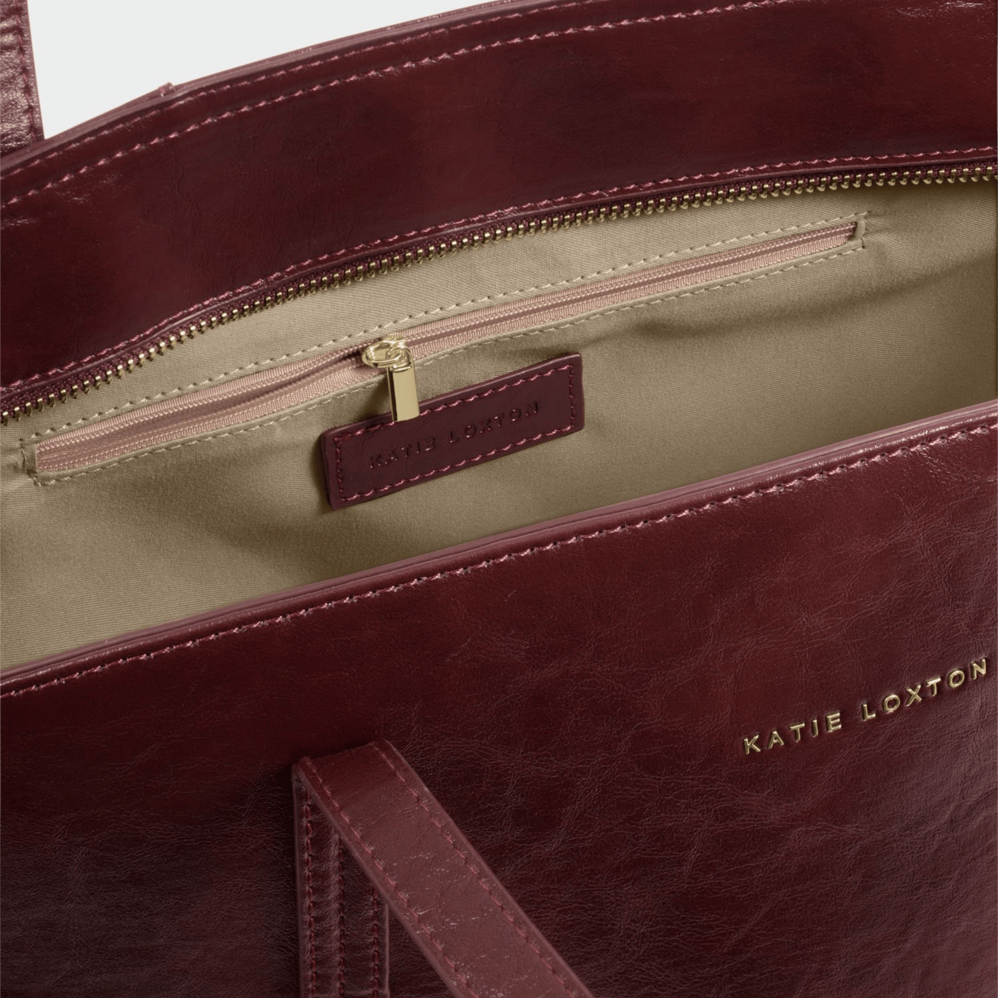 Womens Katie Loxton Cherry Distressed Harlyn Tote Bag