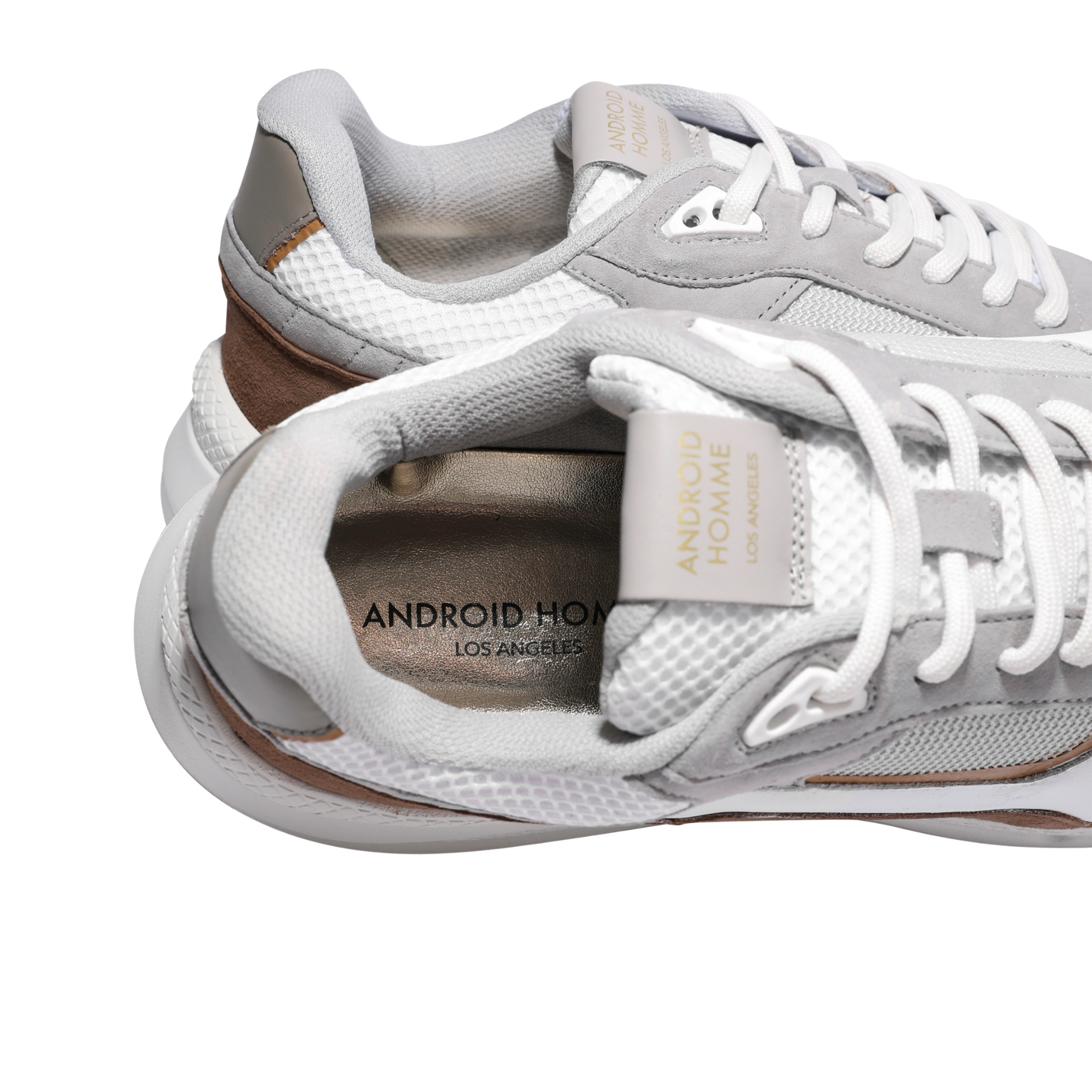 Mens Android Homme Chocolate/Grey/White El Porto Trainers
