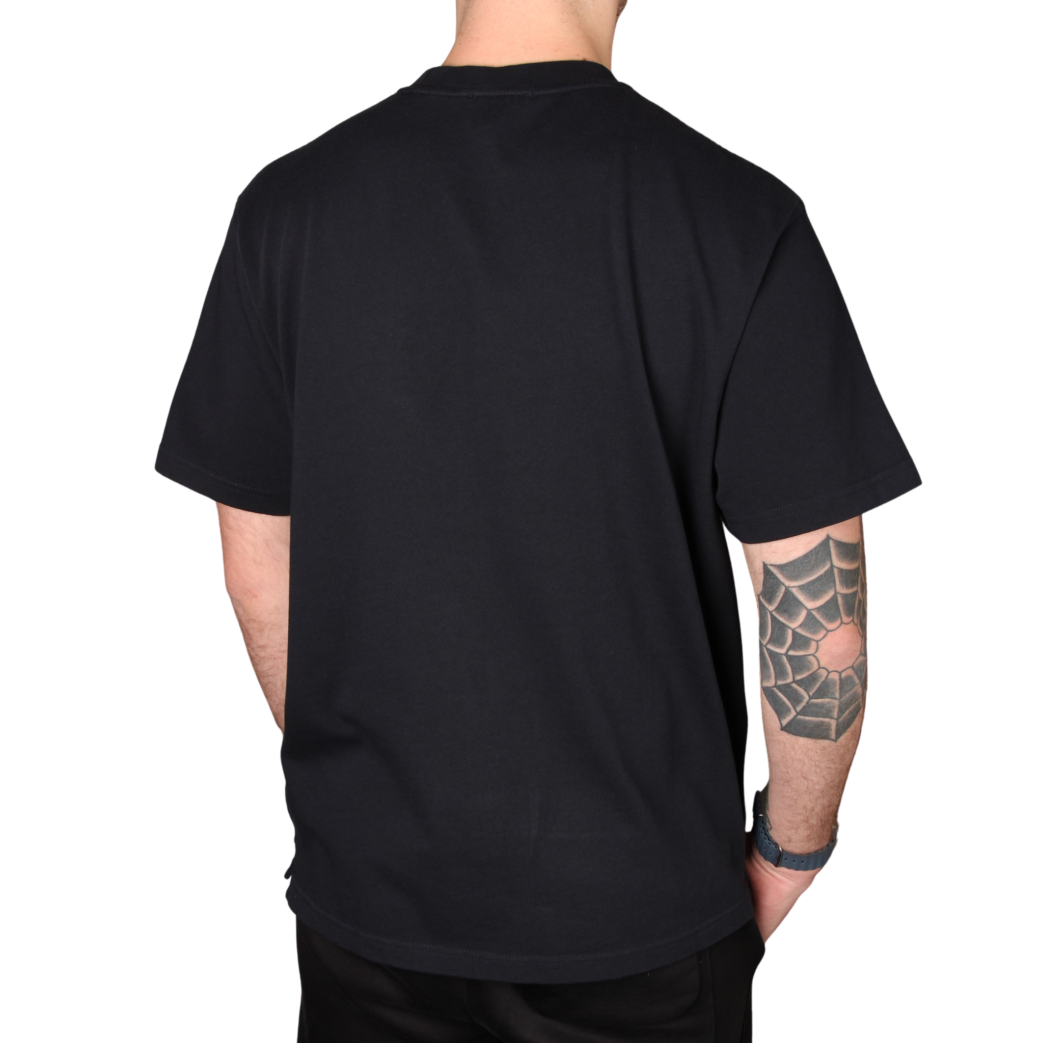 Mens Rockport Navy Highland Front Logo Washed S/s T Shirt