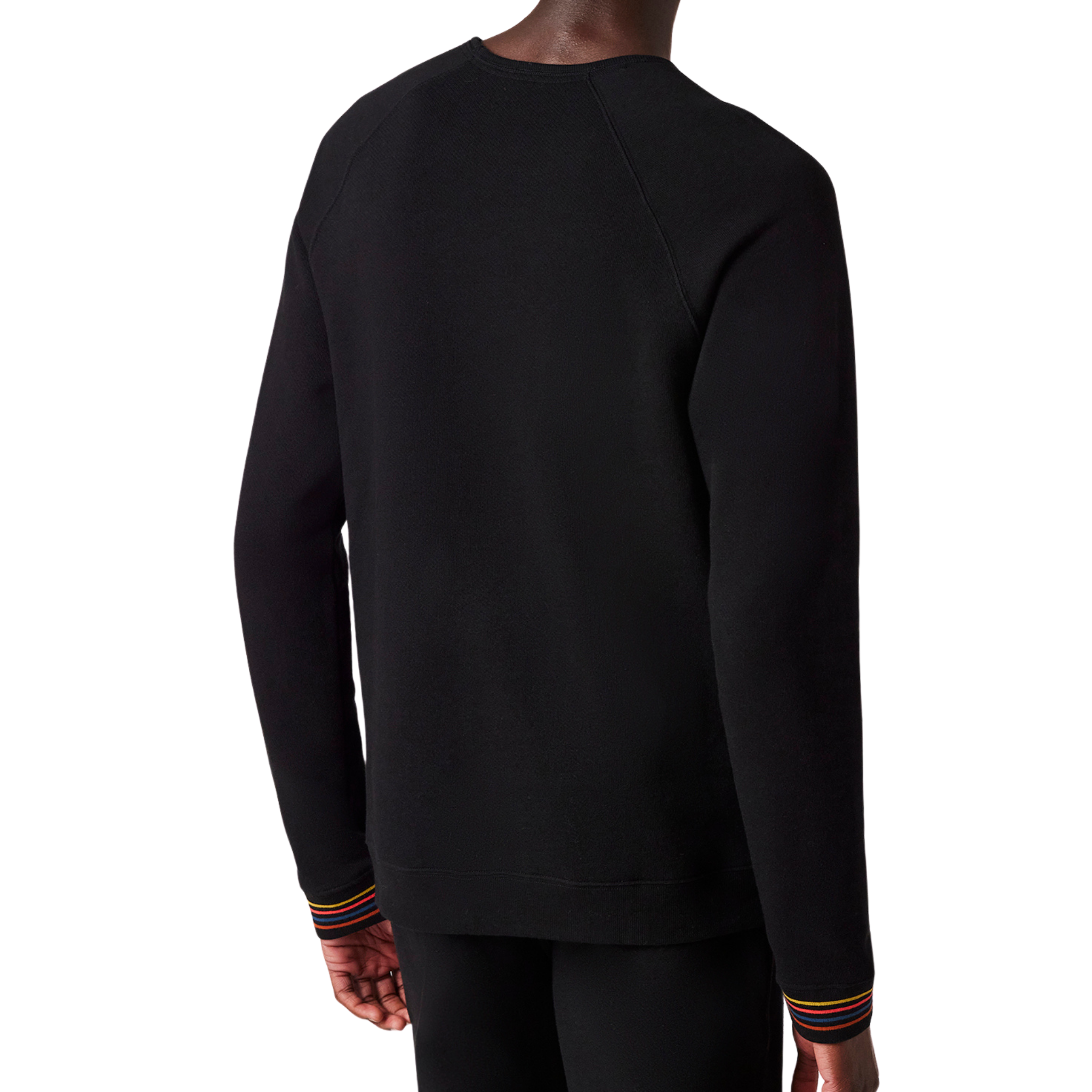 Mens Paul Smith Black Artist Rib Lounge Sweatshirt