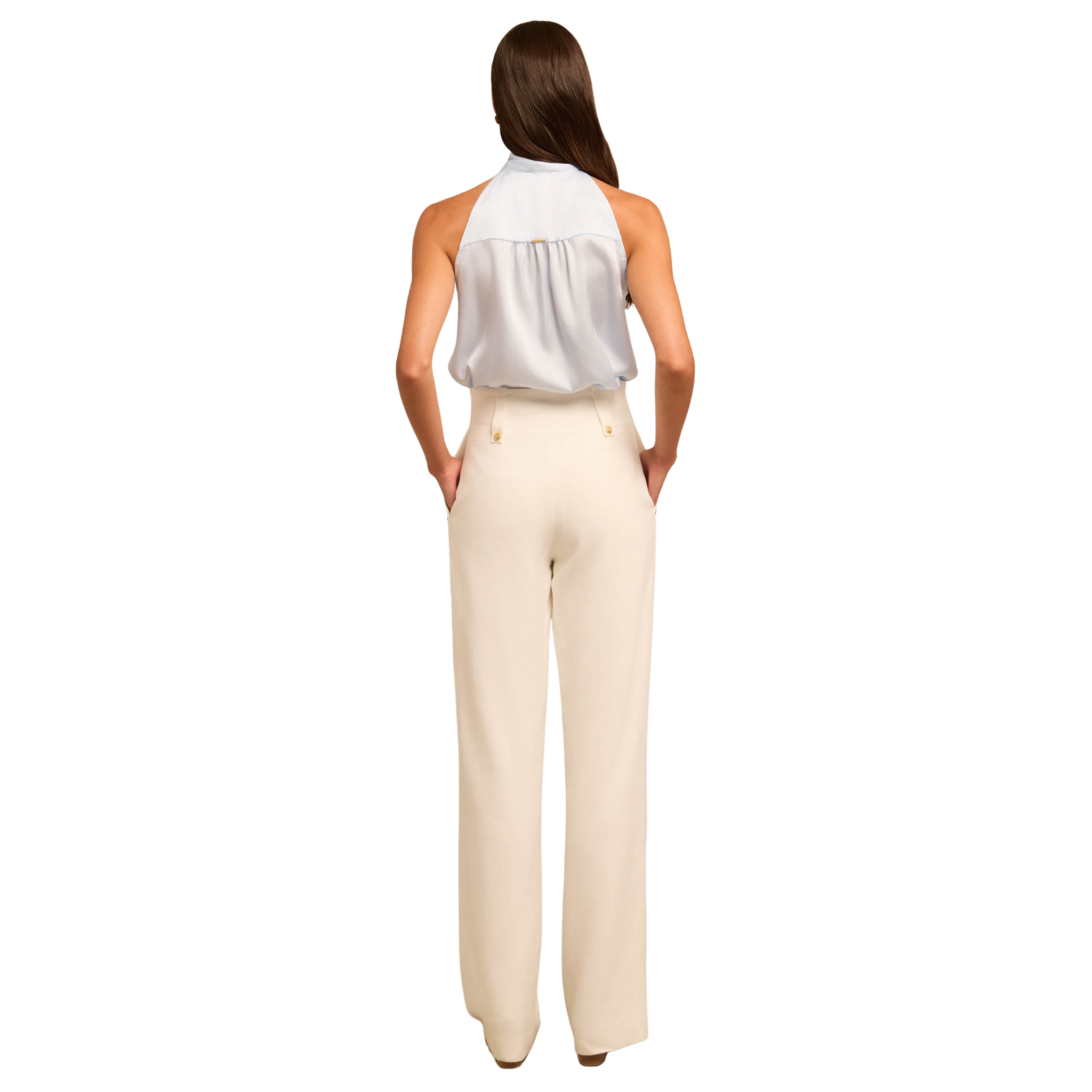 Womens Holland Cooper Sky Stripe Ariella Sleeveless Blouse