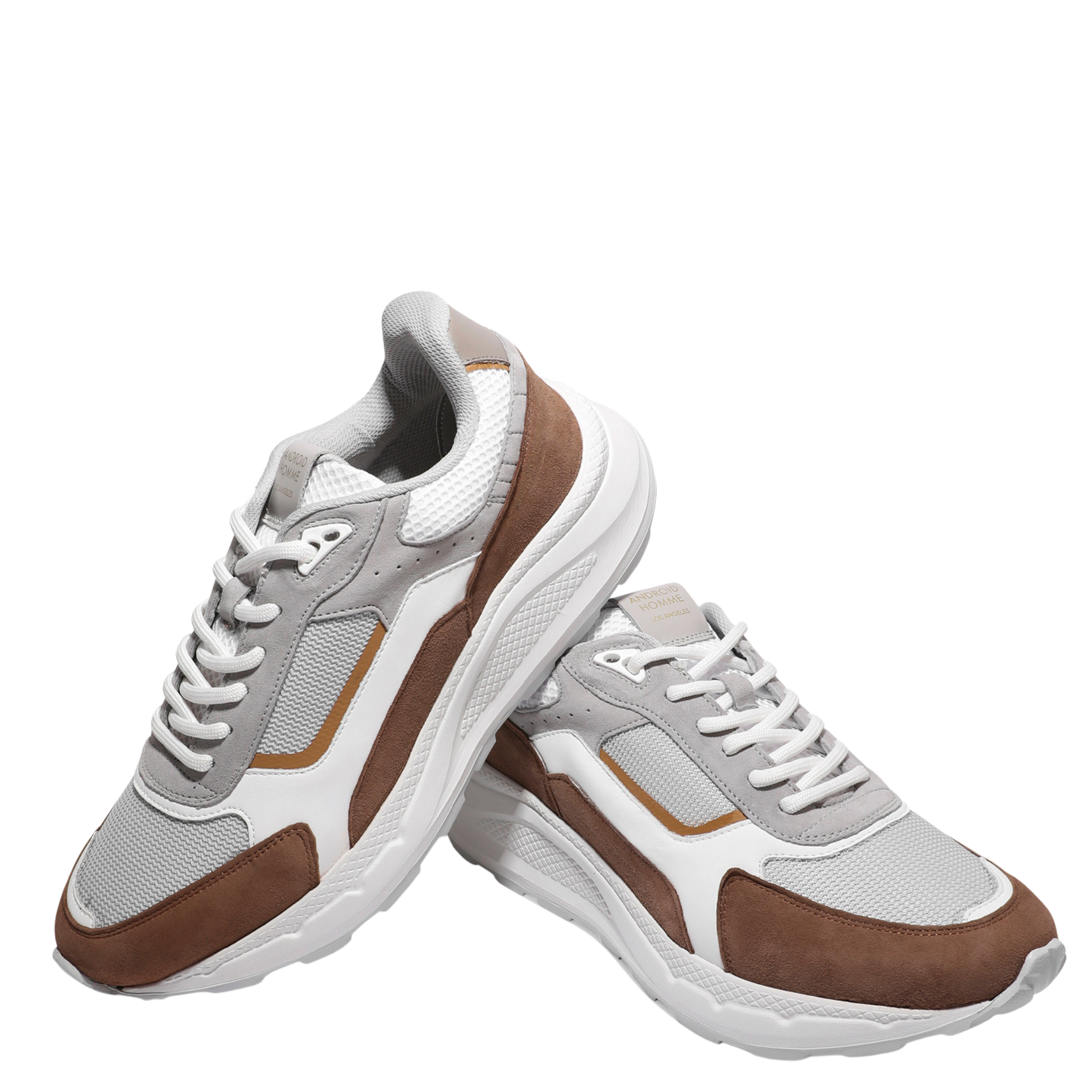 Mens Android Homme Chocolate/Grey/White El Porto Trainers
