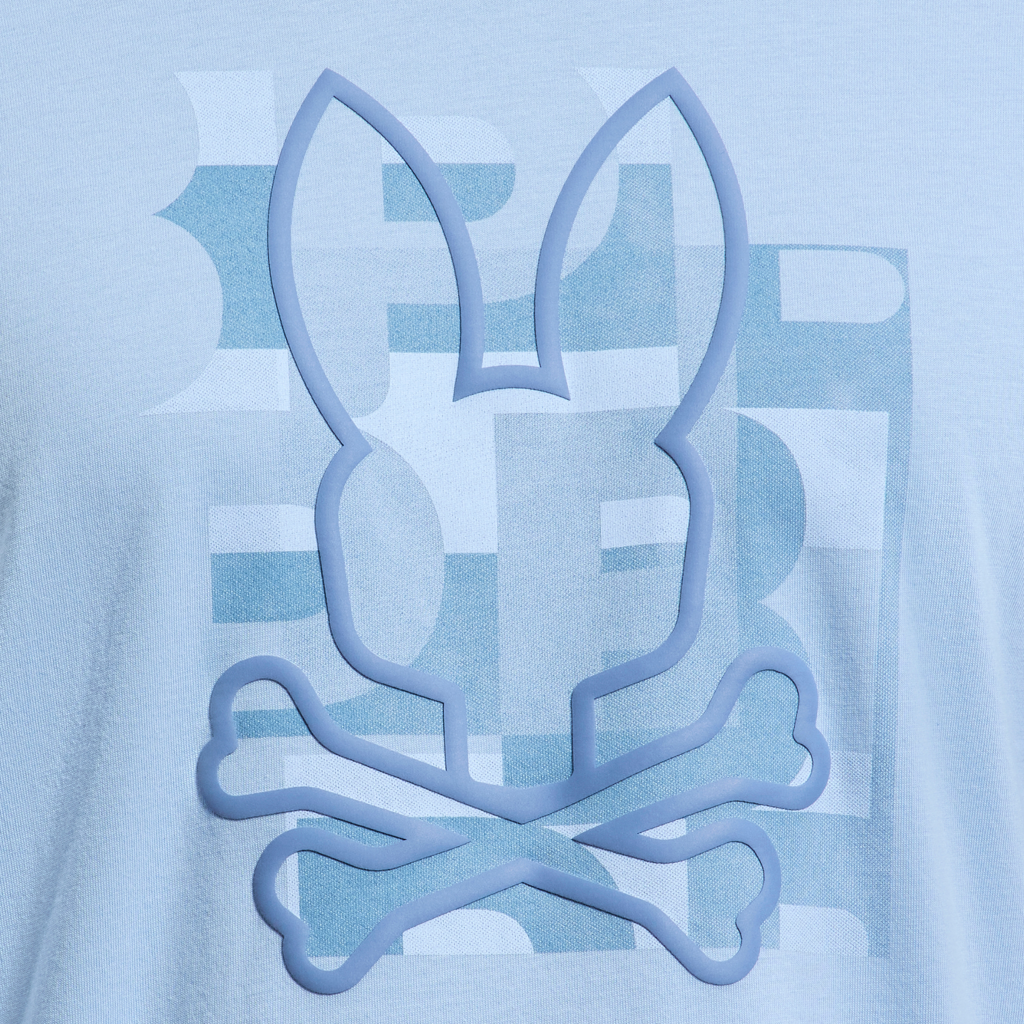 Mens Psycho Bunny Serenity Blue Zealand Graphic S/s T Shirt
