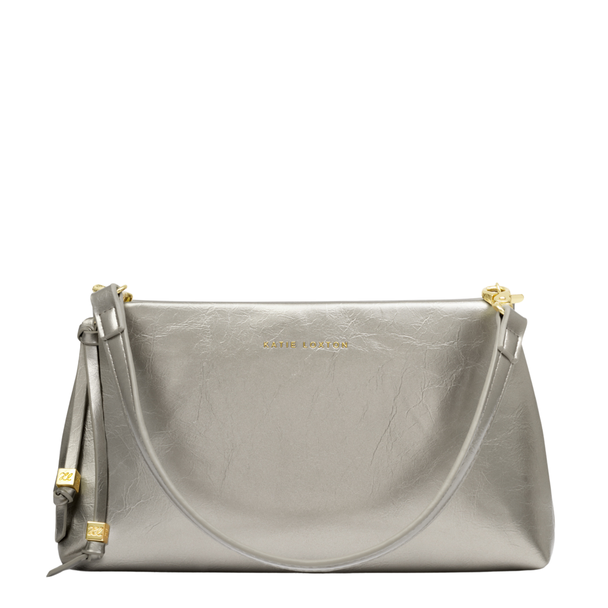Womens Katie Loxton Pewter Nova Clutch Shoulder Bag