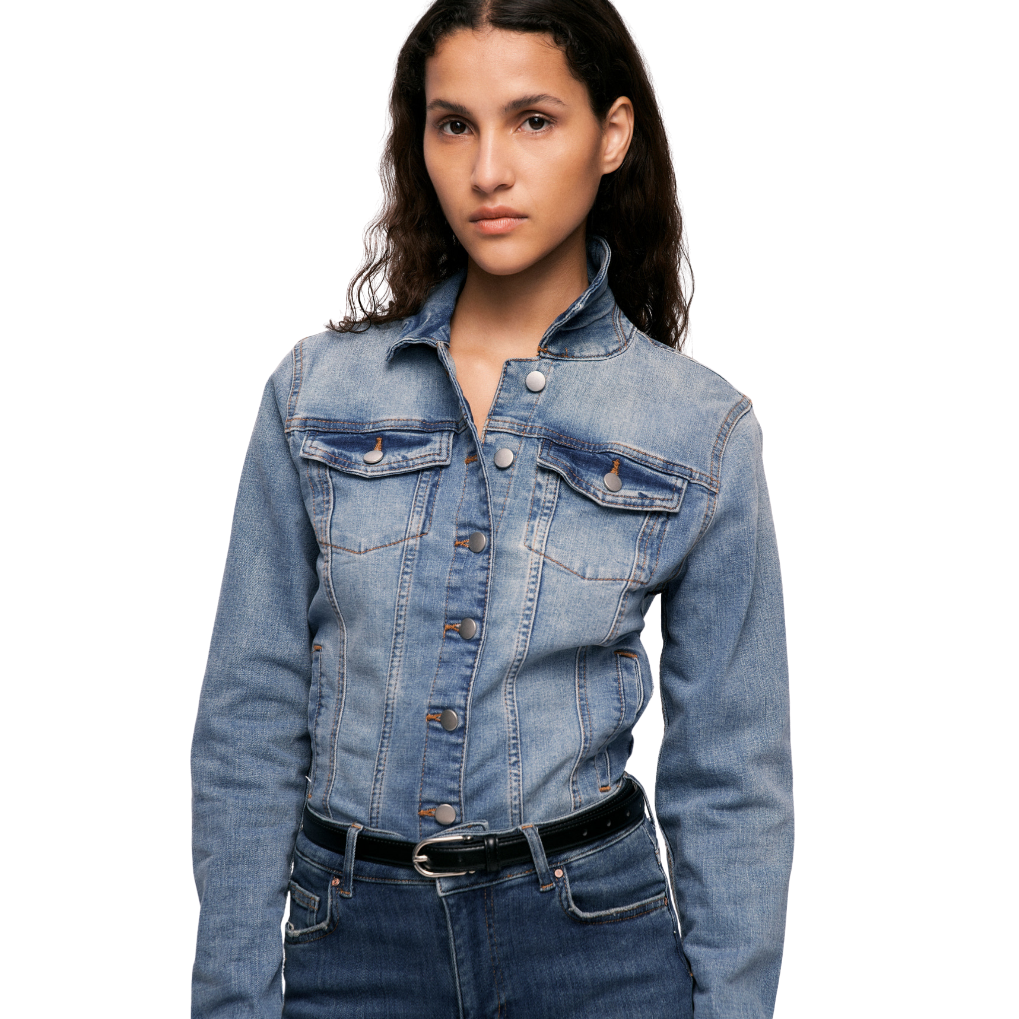 Womens Vila Light Blue Denim Vishow Jacket