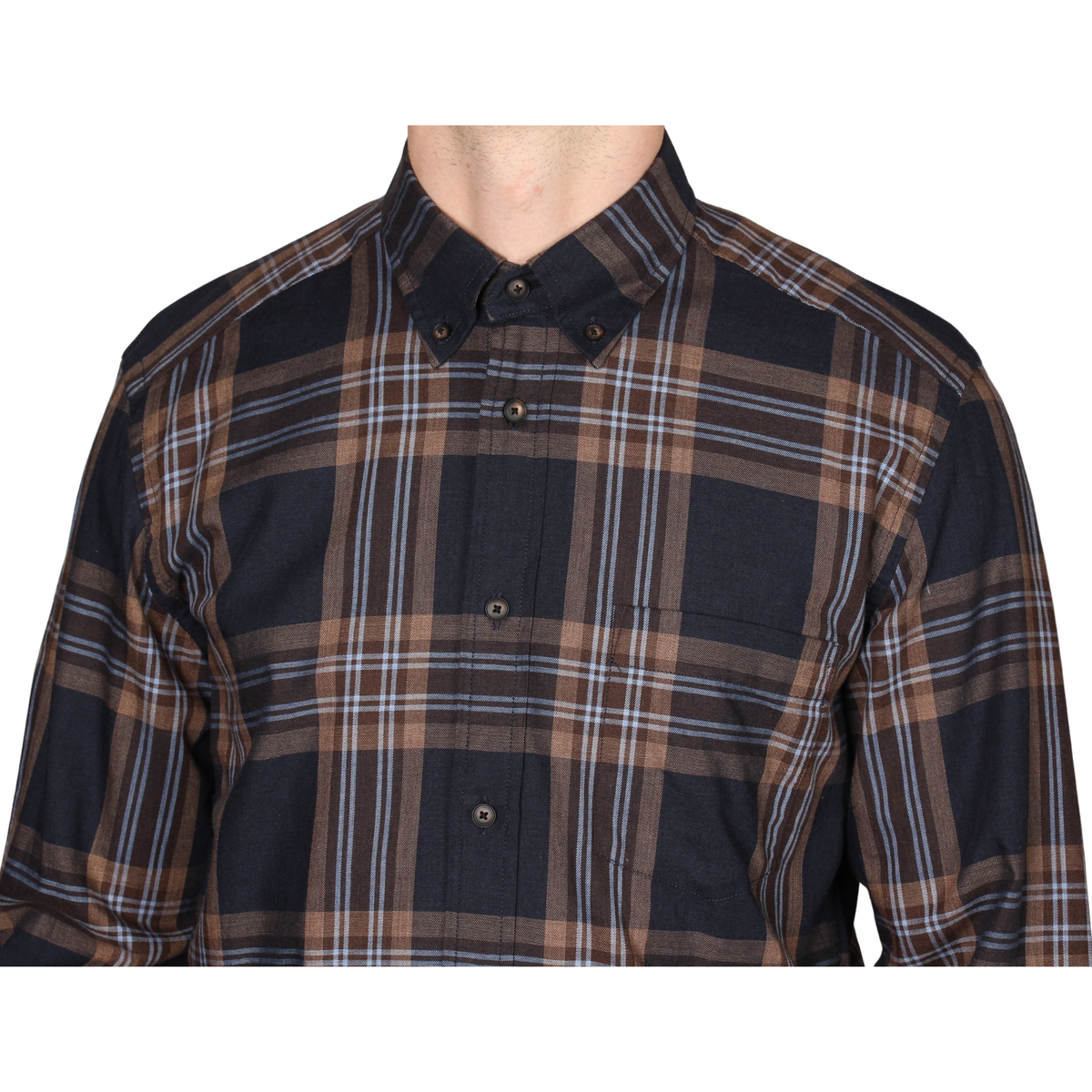 Mens BOSS Brown Check H-Liam-BD-P-C1-263 L/s Shirt
