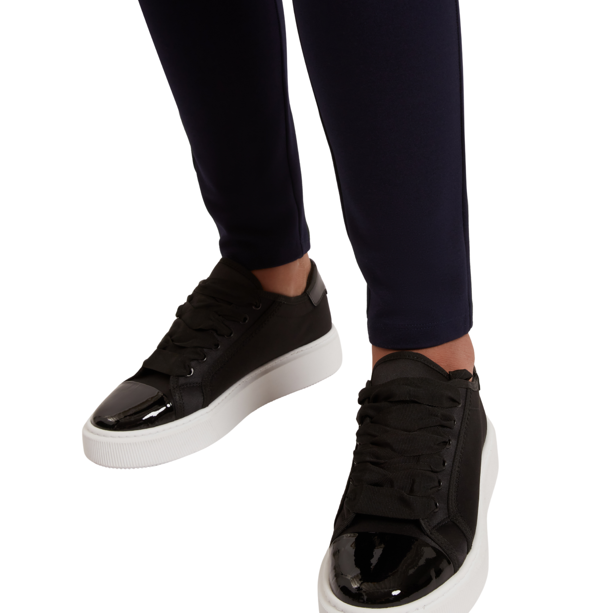 Womens Ted Baker Black Zaiina Satin Trainers
