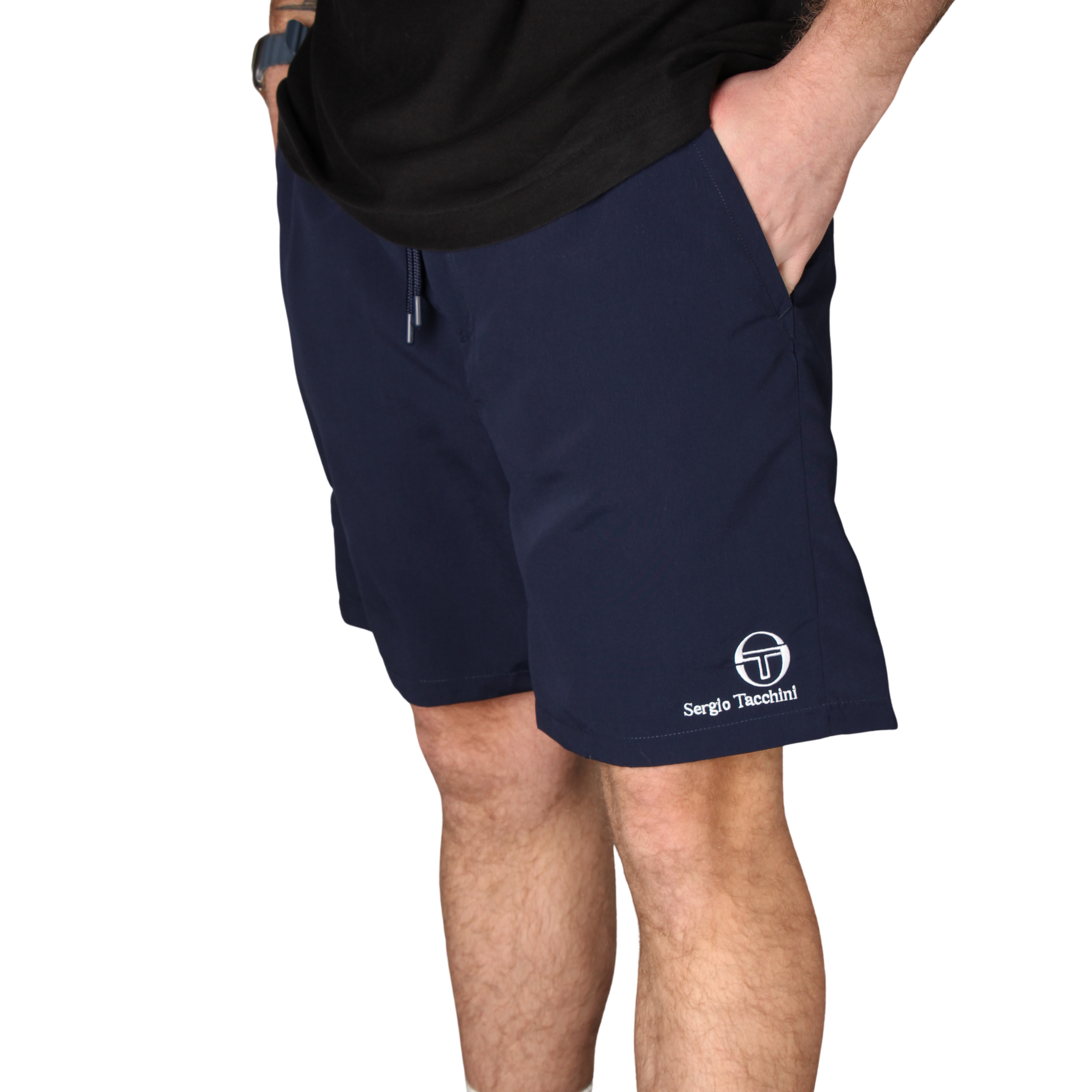 Mens Sergio Tacchini Maritime Blue Cordosa Swim Shorts