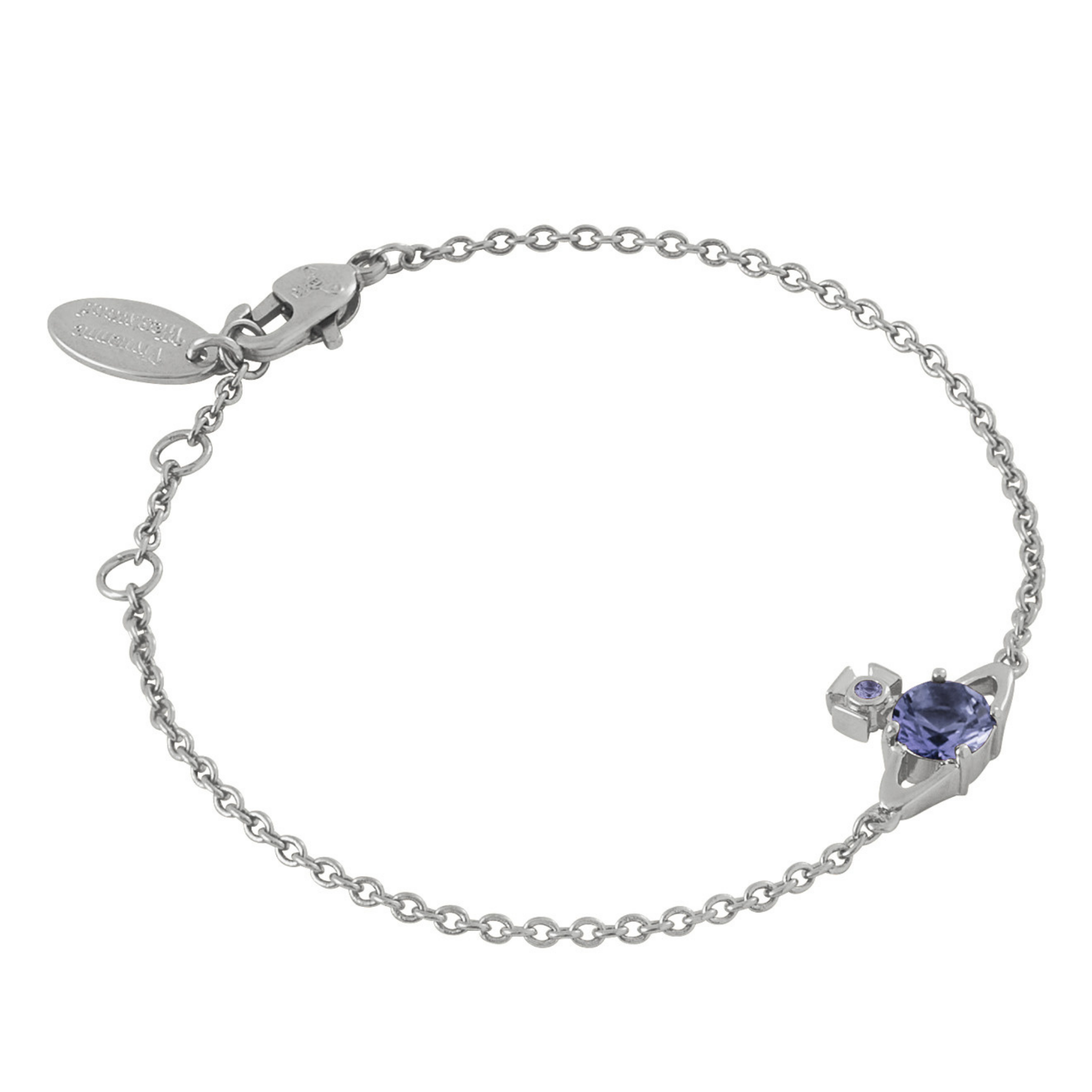 Vivienne Westwood Platinum/Lavender Reina Small Bracelet