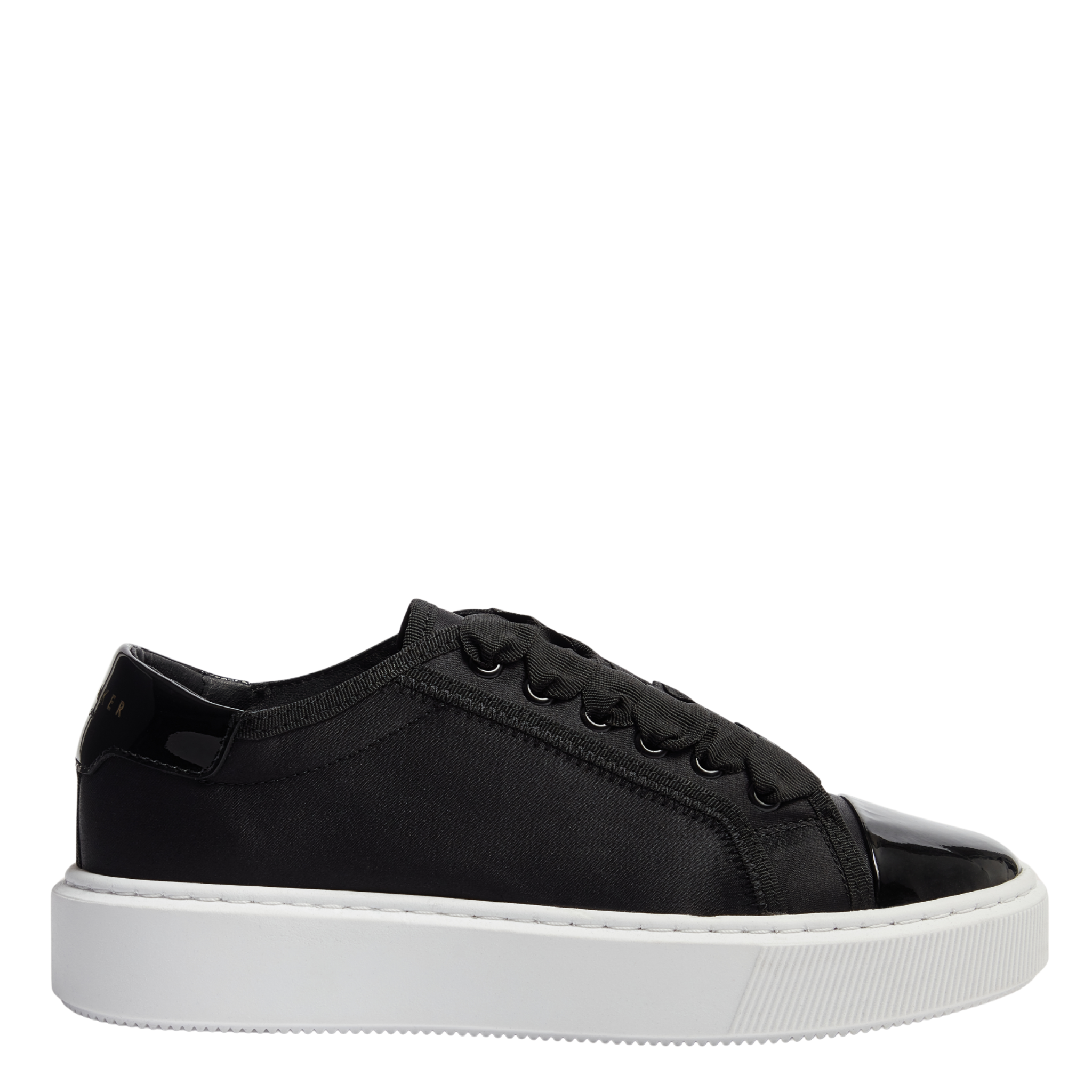 Womens Ted Baker Black Zaiina Satin Trainers