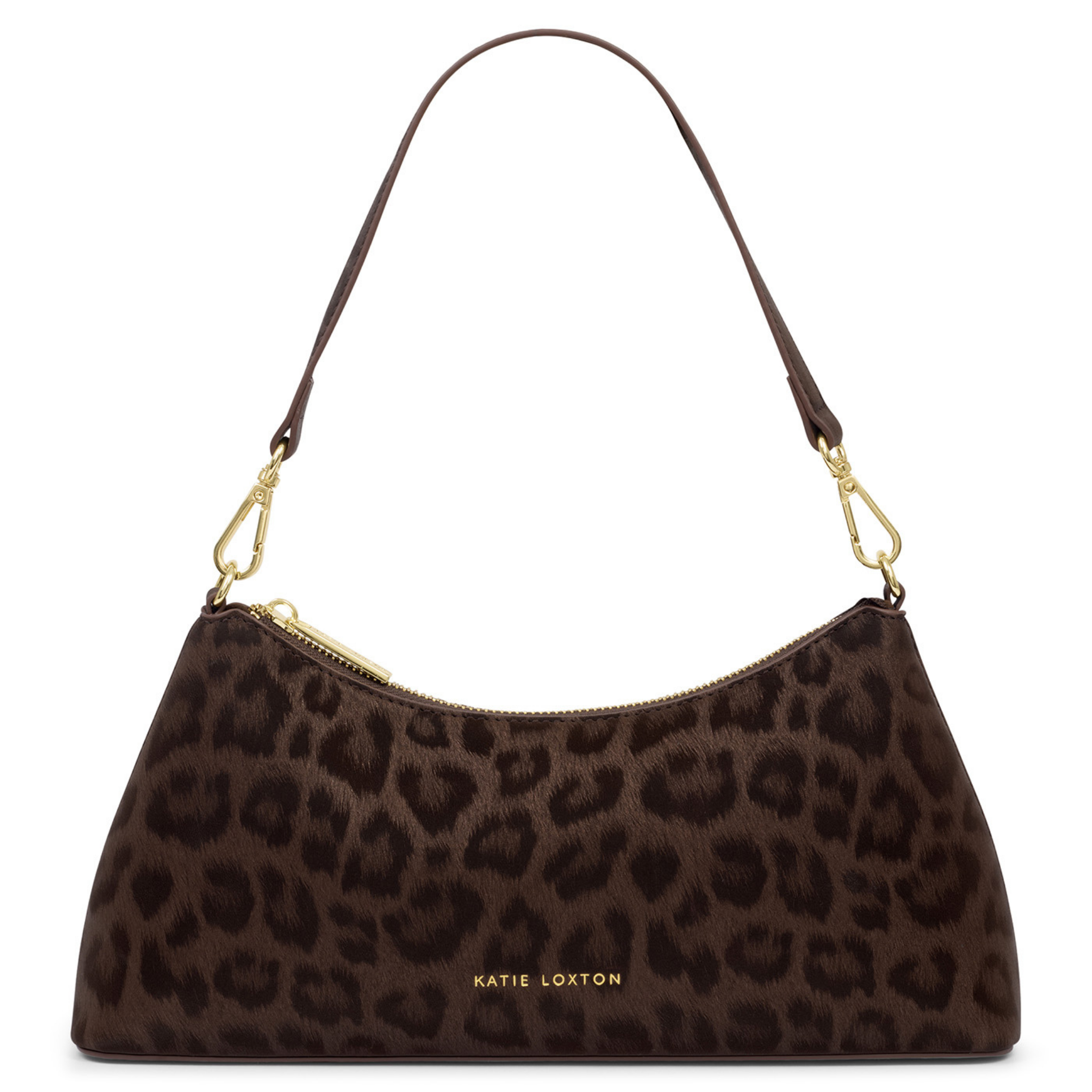 Womens Katie Loxton Chocolate Leopard Miley Small Shoulder Bag