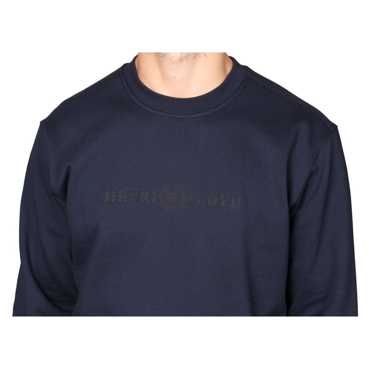 Mens Henri Lloyd Navy Lytham Crew Neck Sweatshirt
