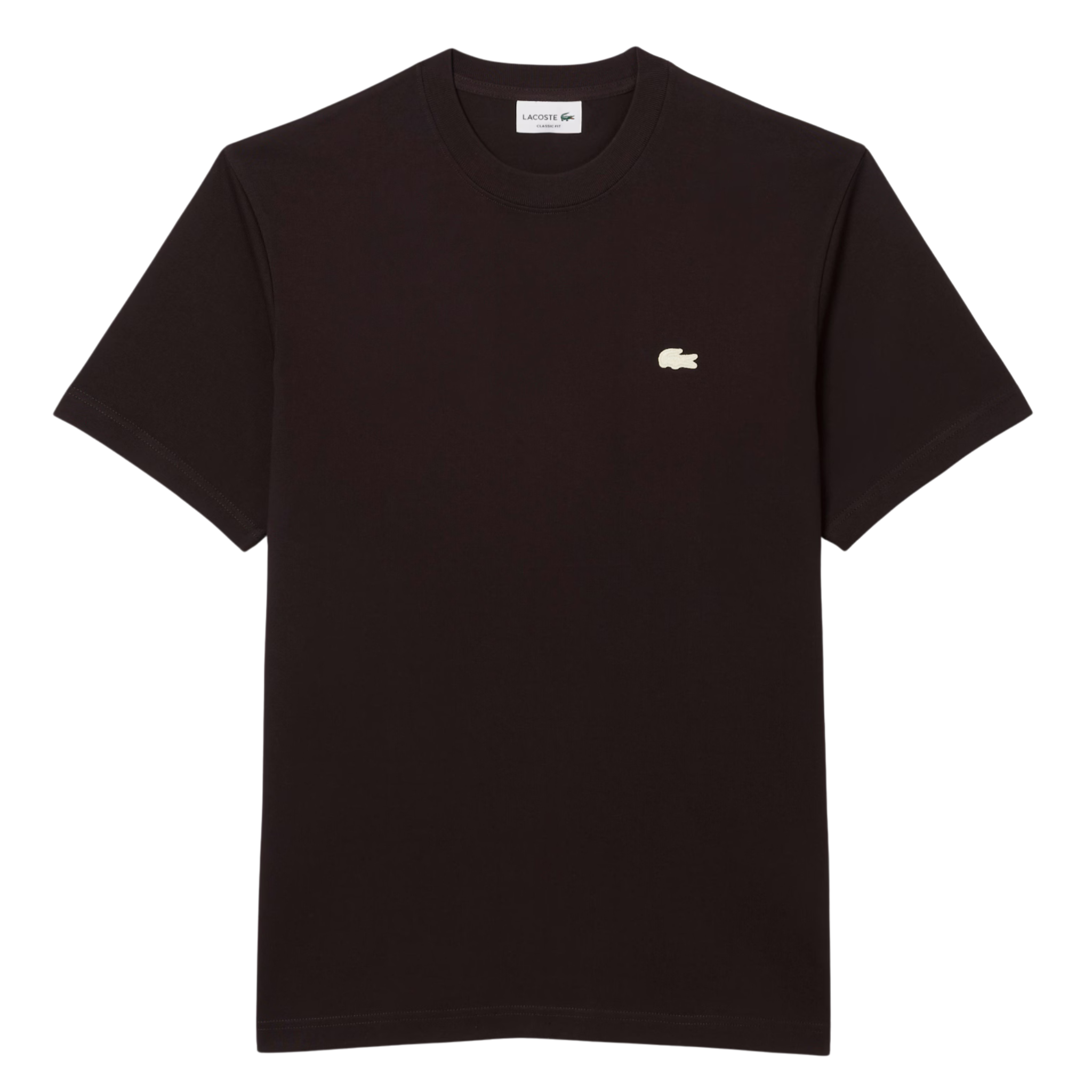 Mens Lacoste Brown Back Print S/s T Shirt