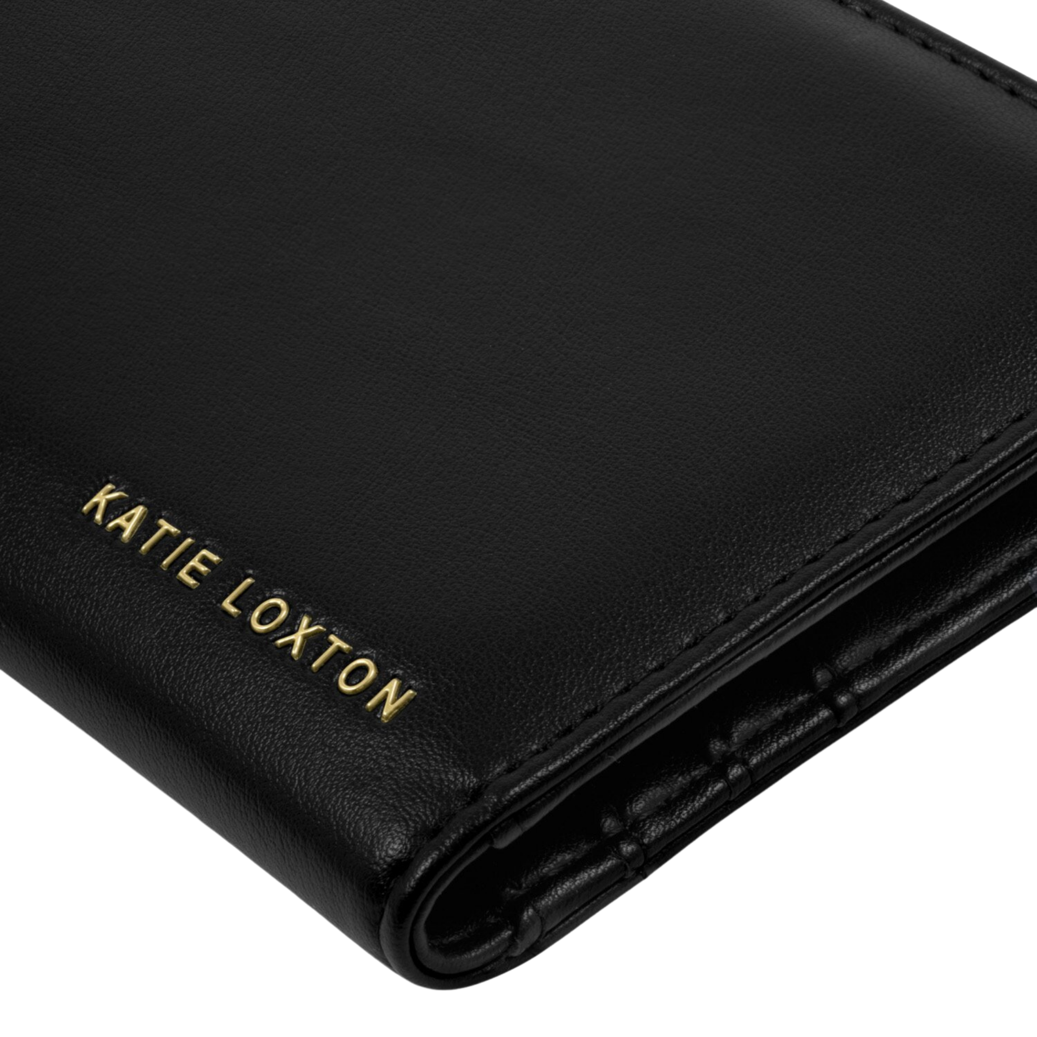 Womens Katie Loxton Black Arden Braided Wristlet Purse