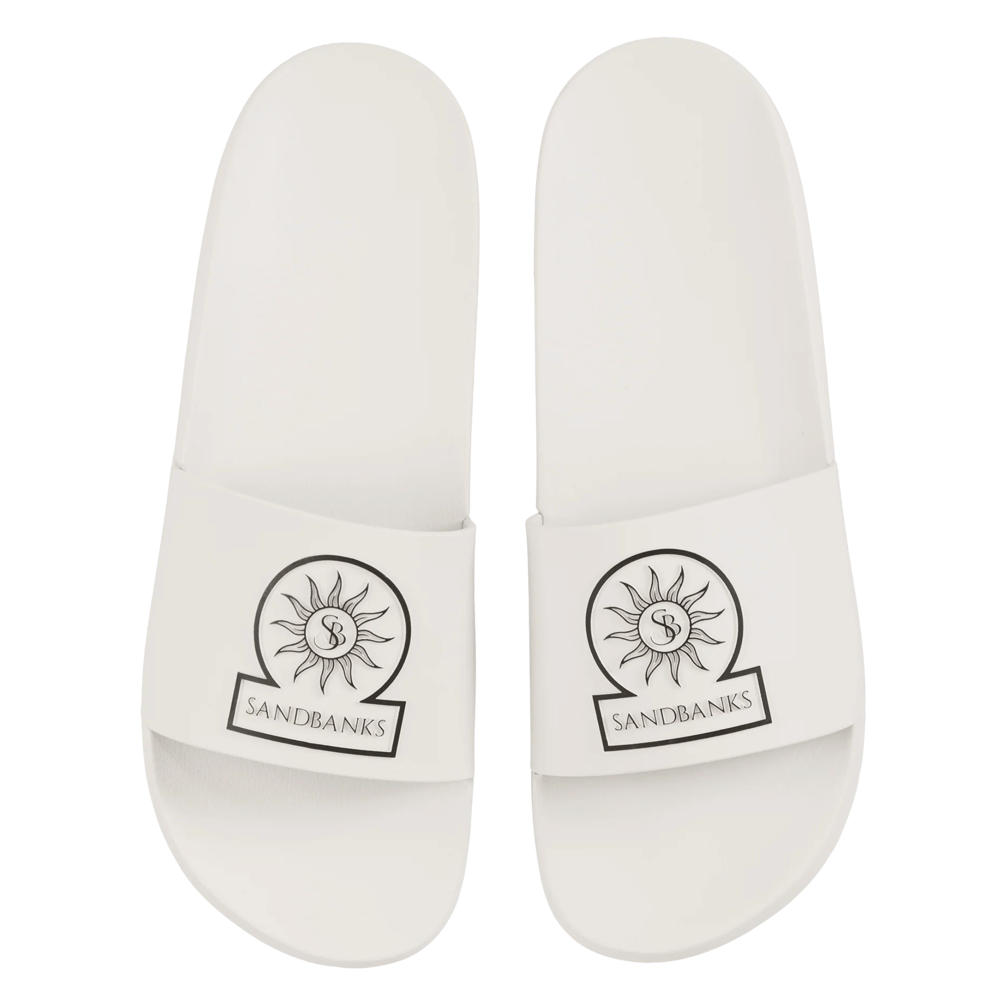 Mens Sandbanks Stone Badge Logo Slides