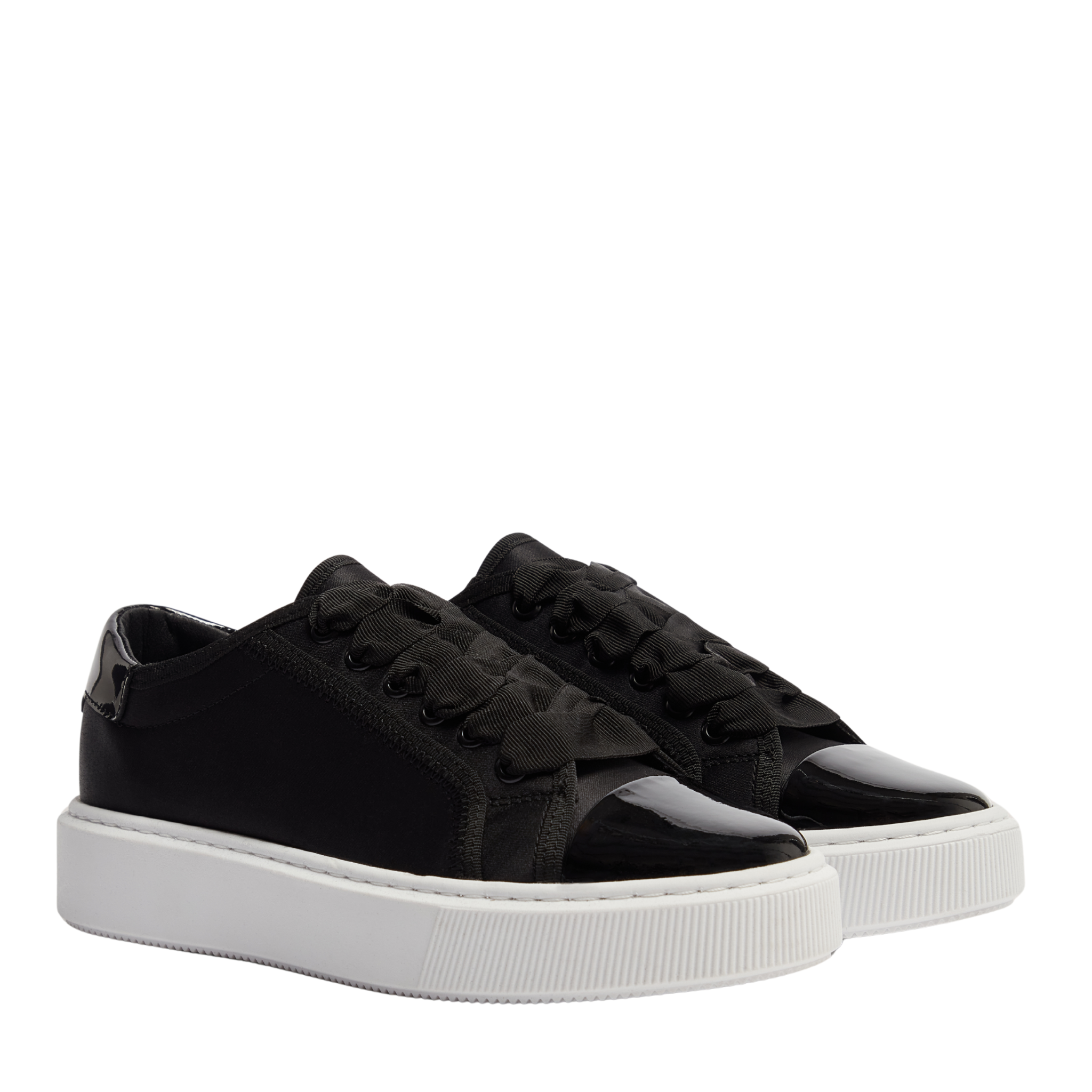 Womens Ted Baker Black Zaiina Satin Trainers