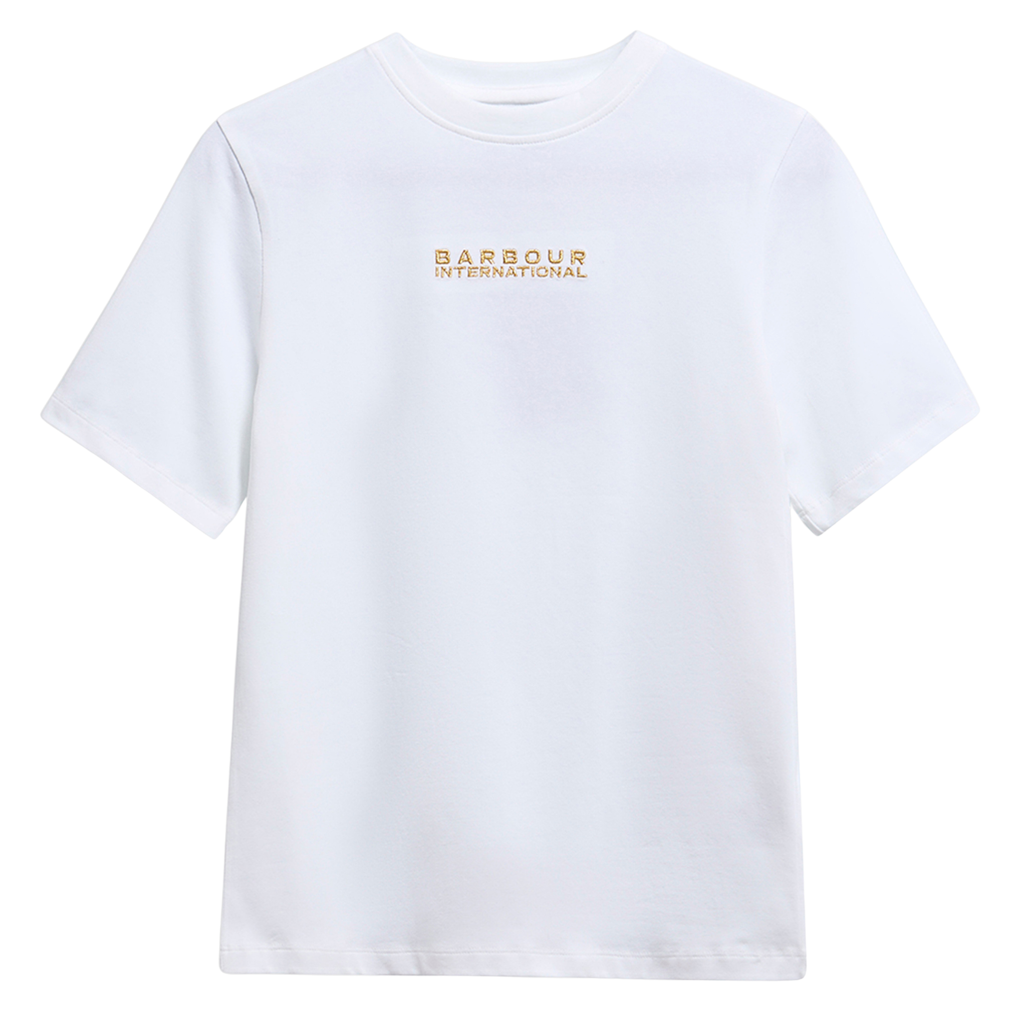 Womens Barbour International White Nova S/s T Shirt