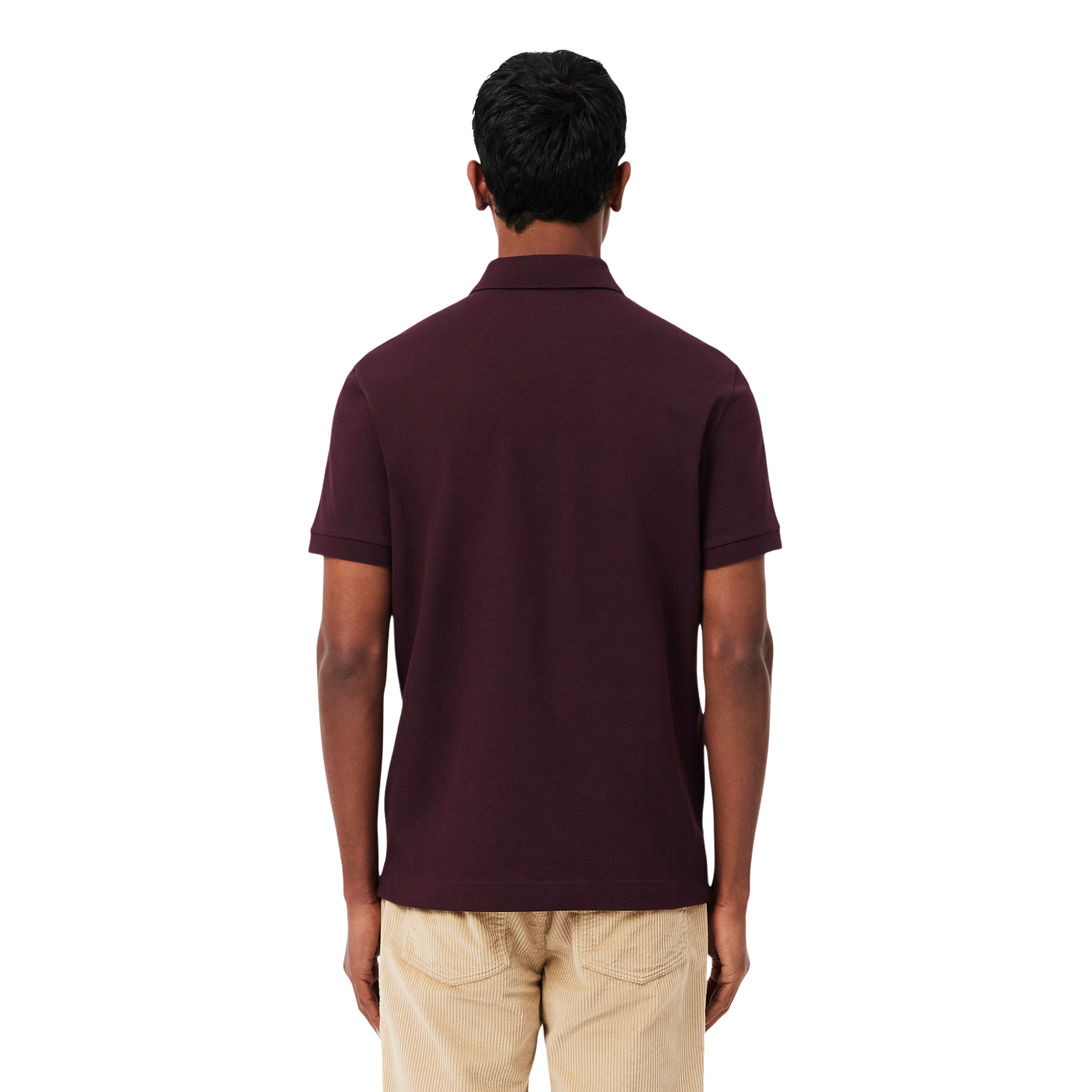 Mens Lacoste Oxblood Paris Smart Regular Fit S/s Polo