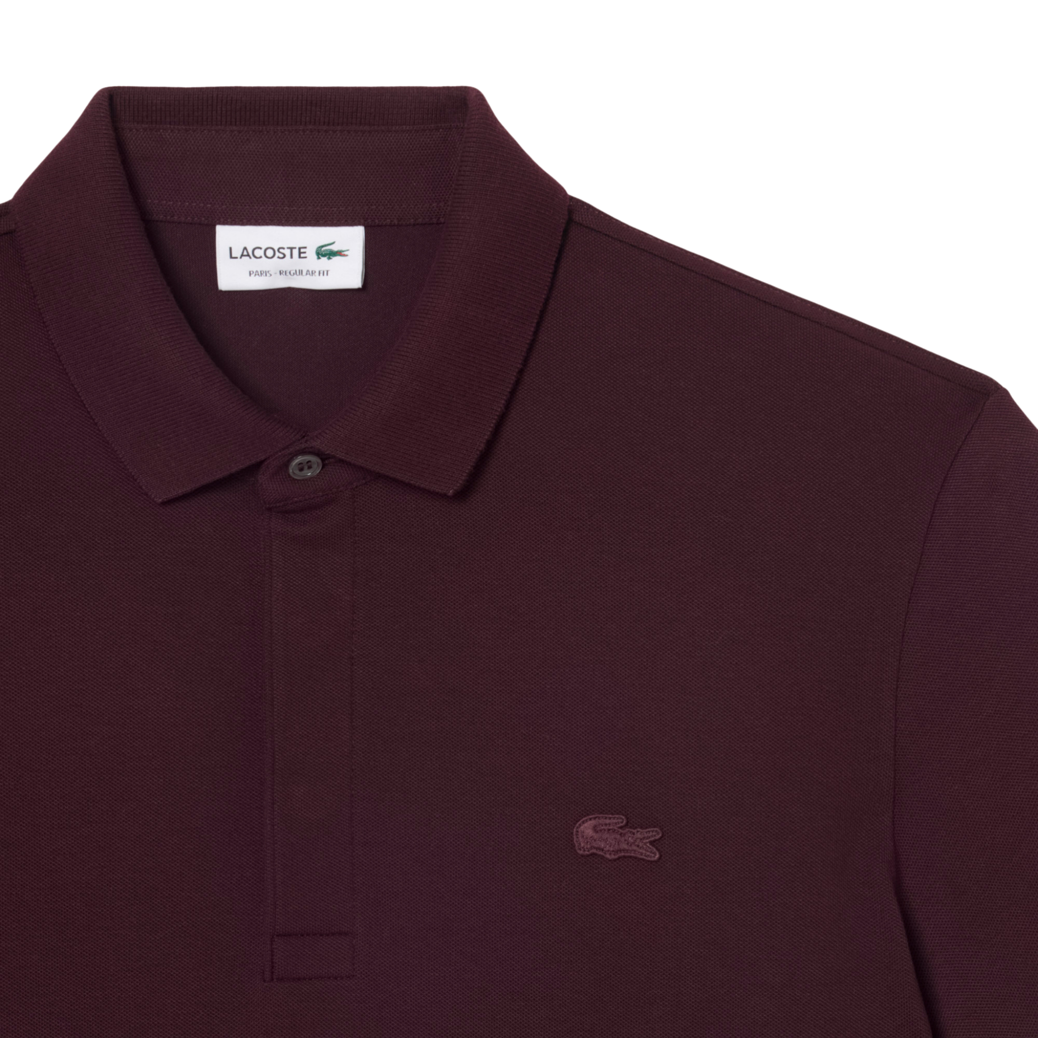 Mens Lacoste Oxblood Paris Smart Regular Fit S/s Polo