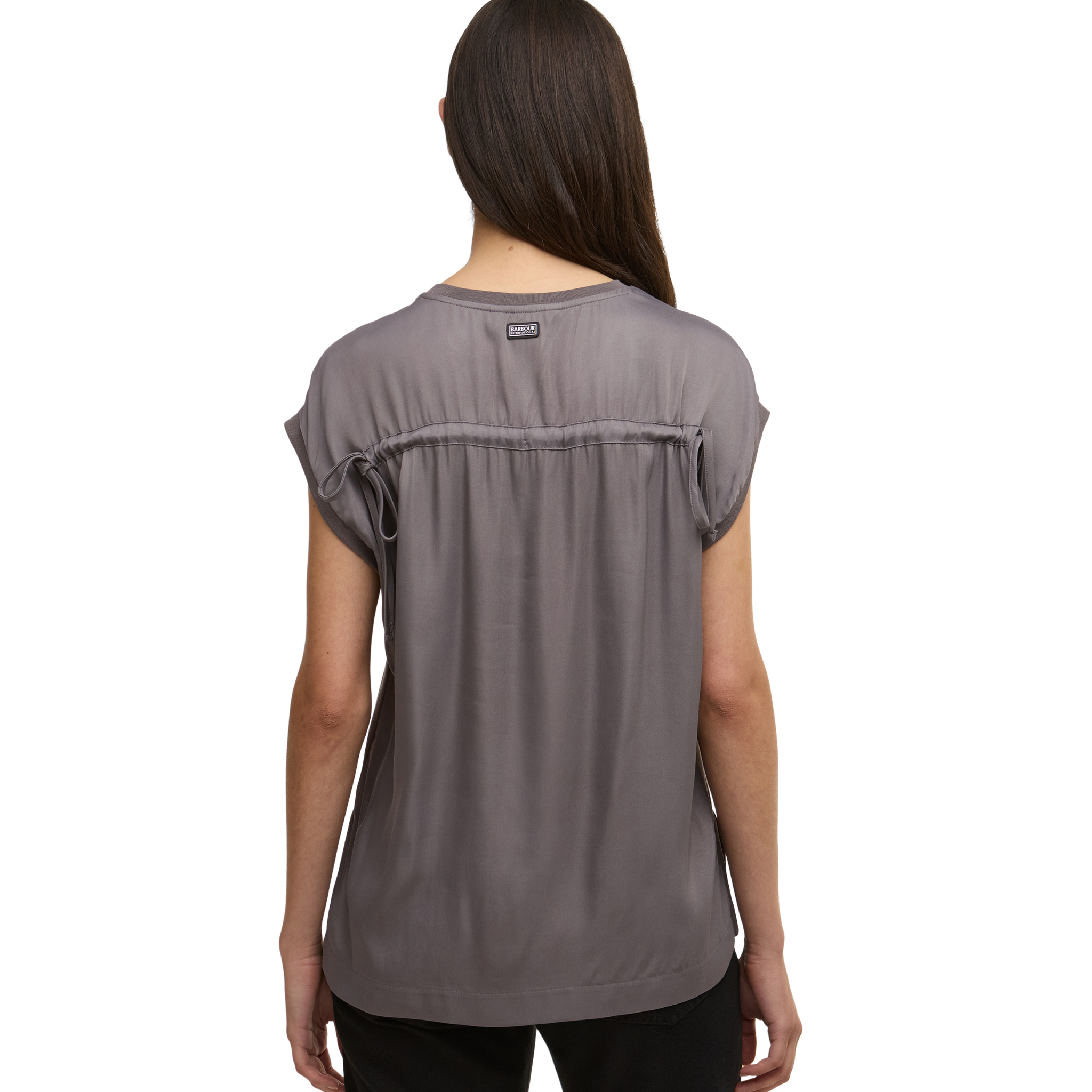 Womens Barbour International Lavender Grey Brianna Top