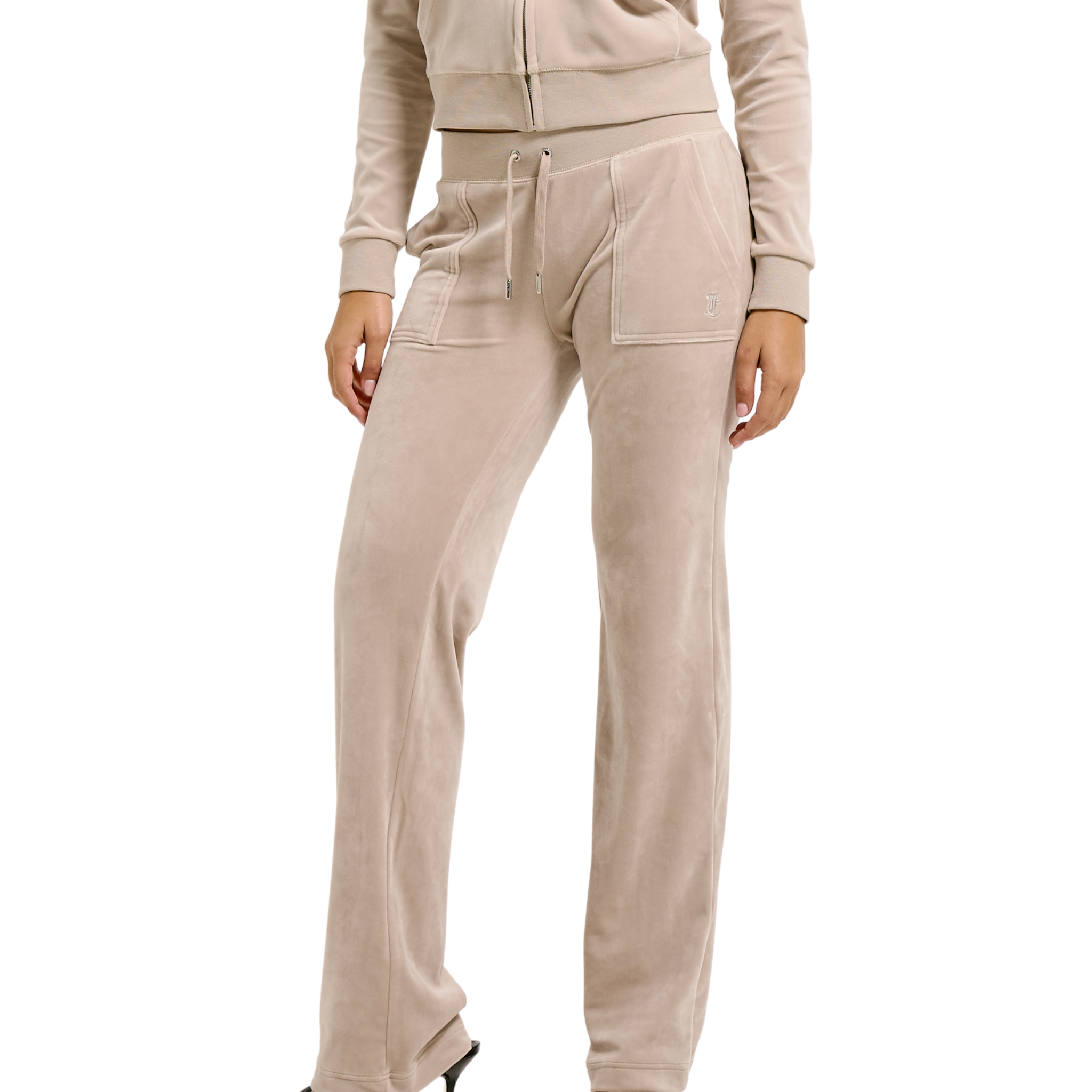 Womens Juicy Couture String Del Ray Straight Pants