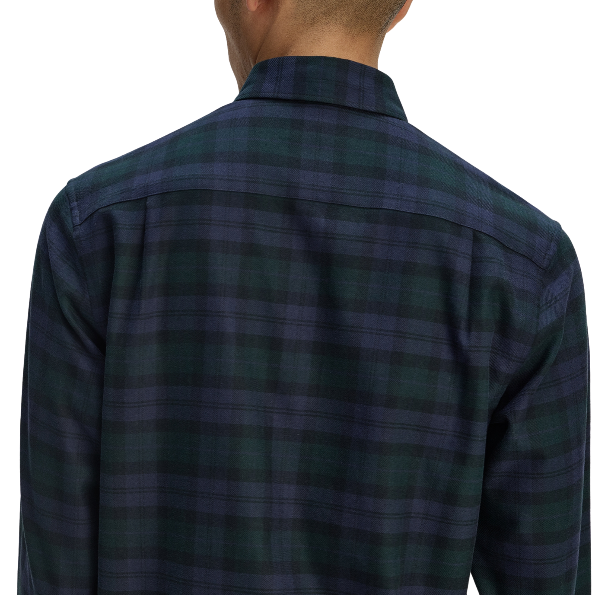 Mens Fred Perry Blackwatch Tartan Brushed Twill L/s Shirt