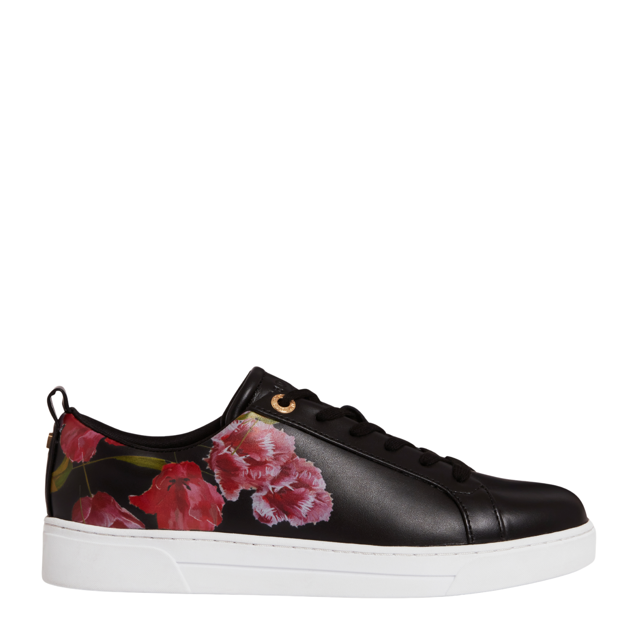 Womens Ted Baker Black Prinell Floral Printed Trainers