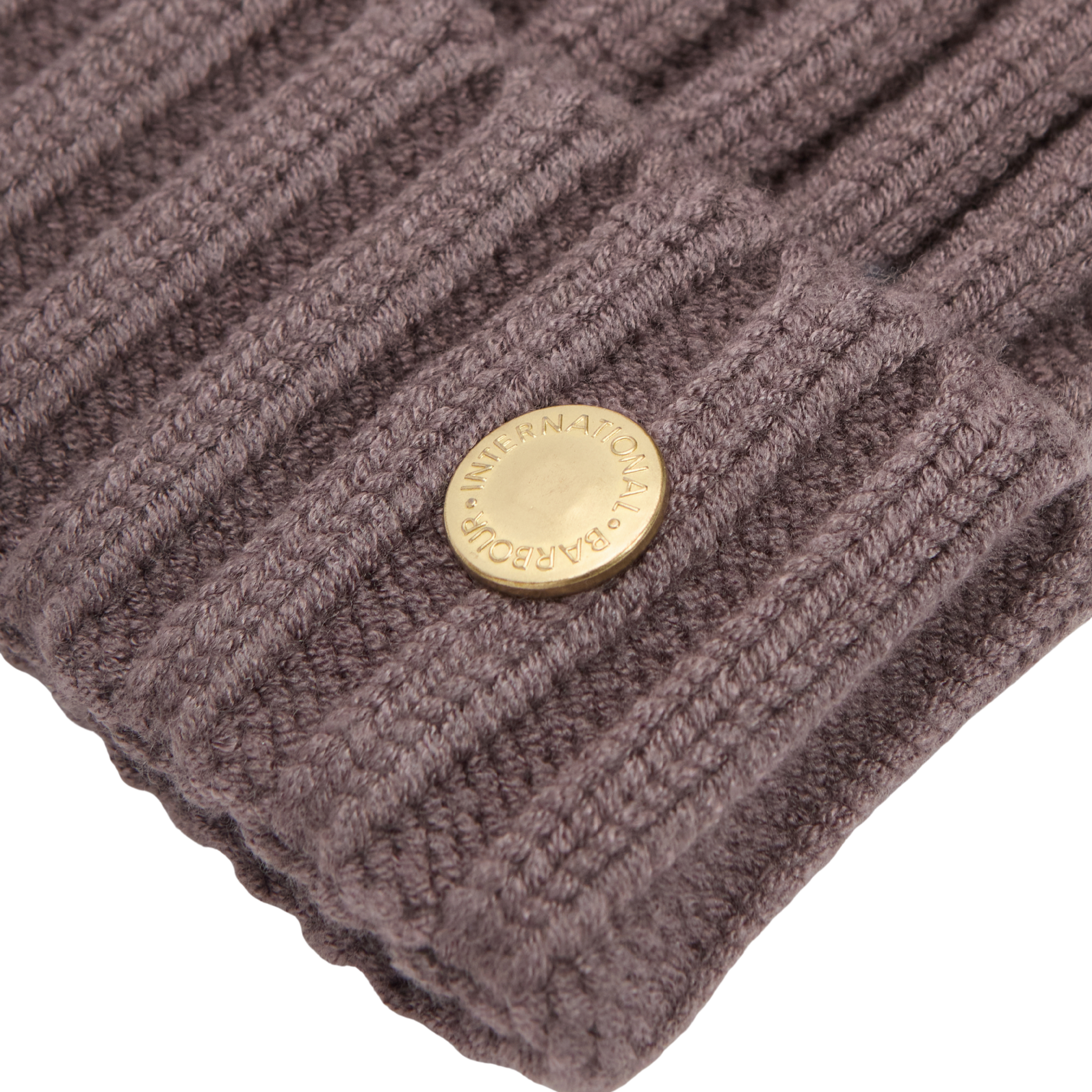 Womens Barbour International Truffle Conway Beanie Hat