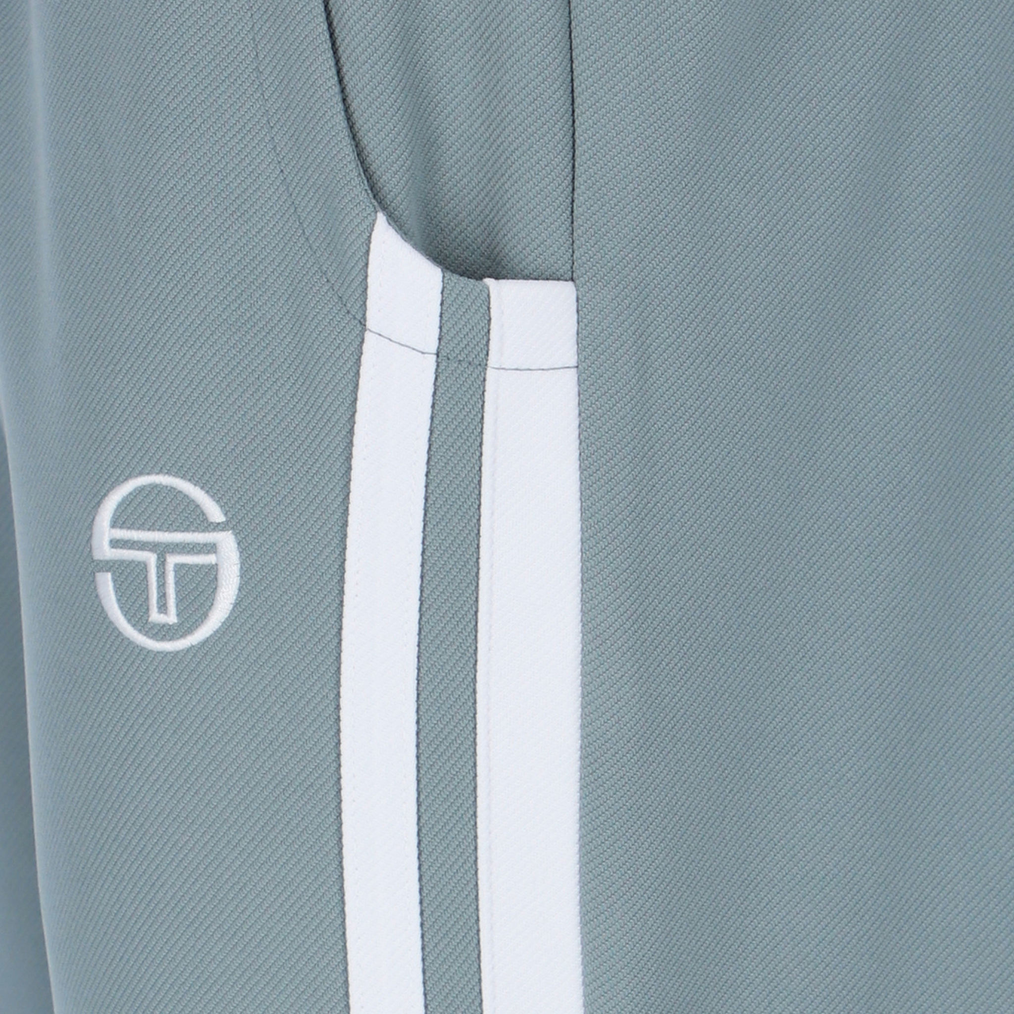 Mens Sergio Tacchini Lead/White Damarindo Track Pants