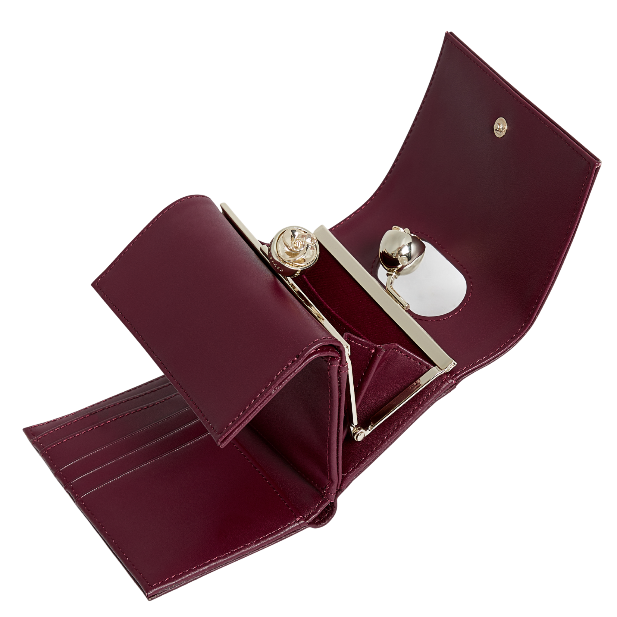 Womens Ted Baker Dark Red Roosa Small Bobble Purse