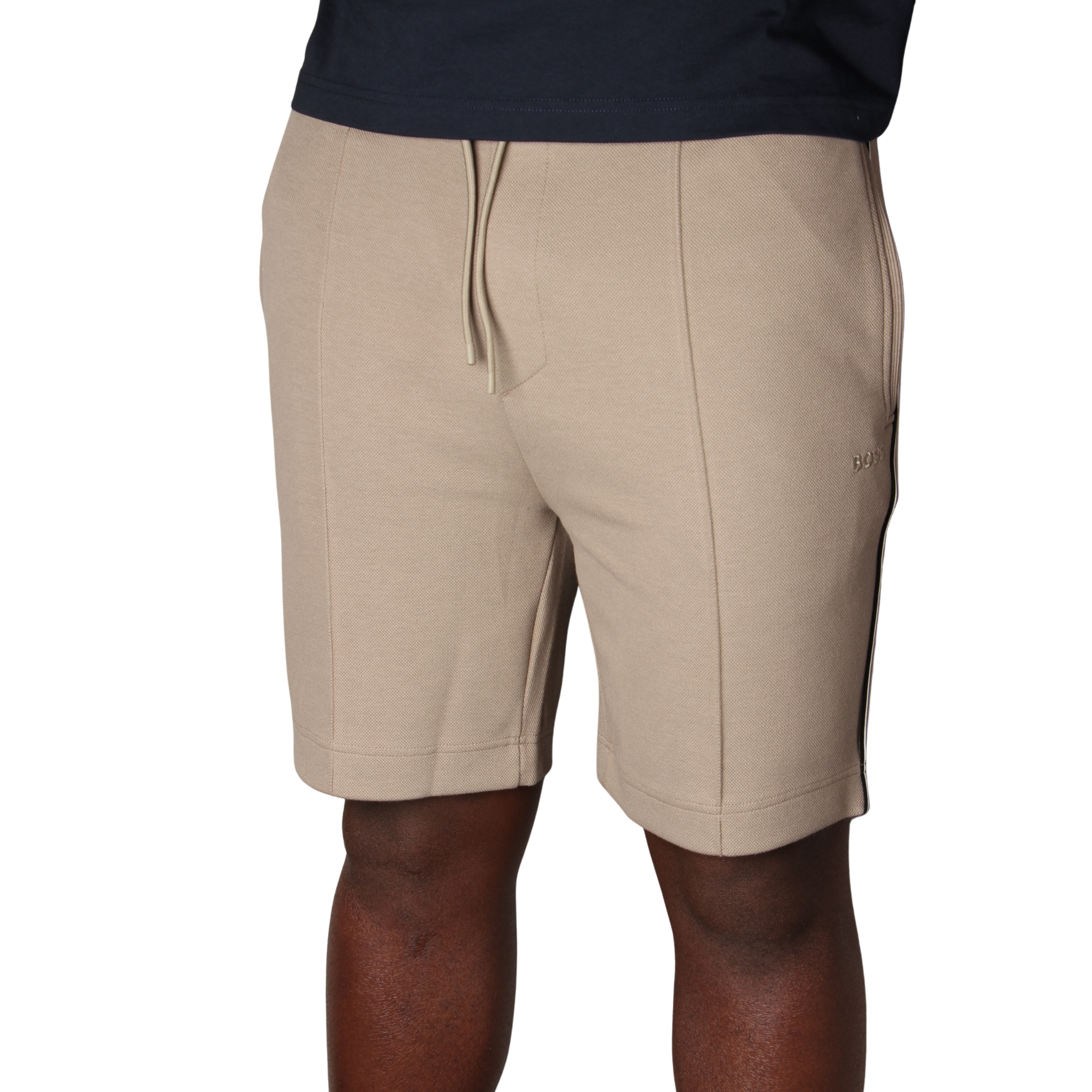 Mens BOSS Khaki JT_Join Headlo Sweat Shorts