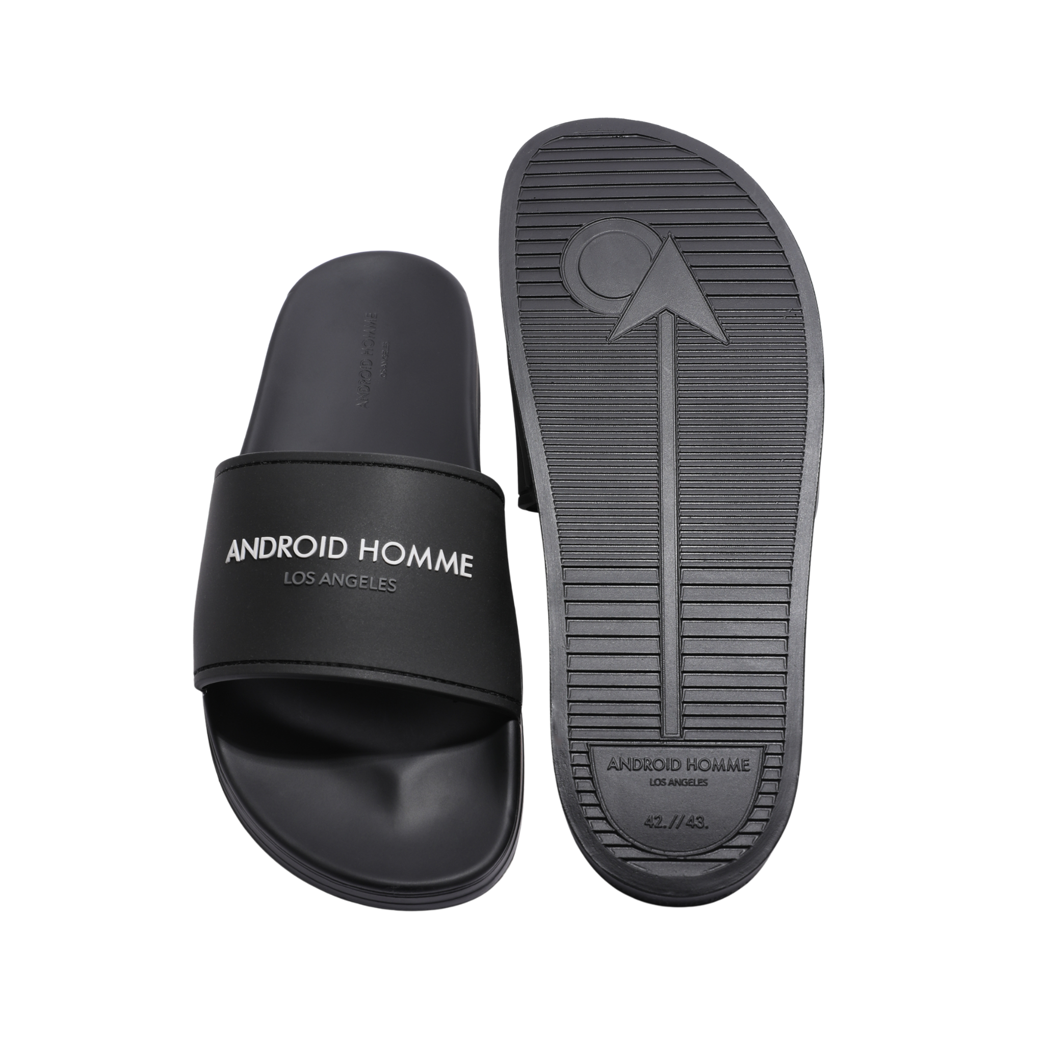 Mens Android Homme Black Laguna Beach Slides