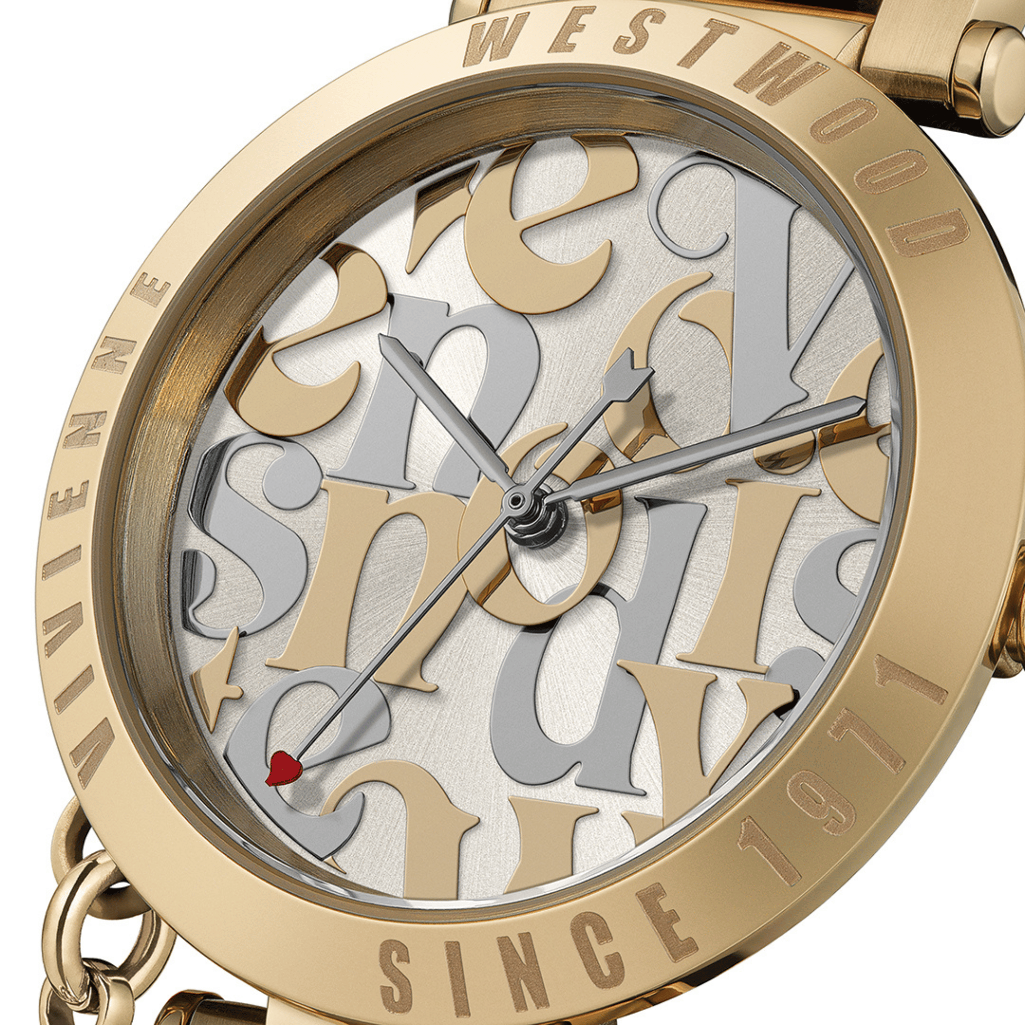 Womens	Vivienne Westwood Gold Orb Logomania Bracelet Watch