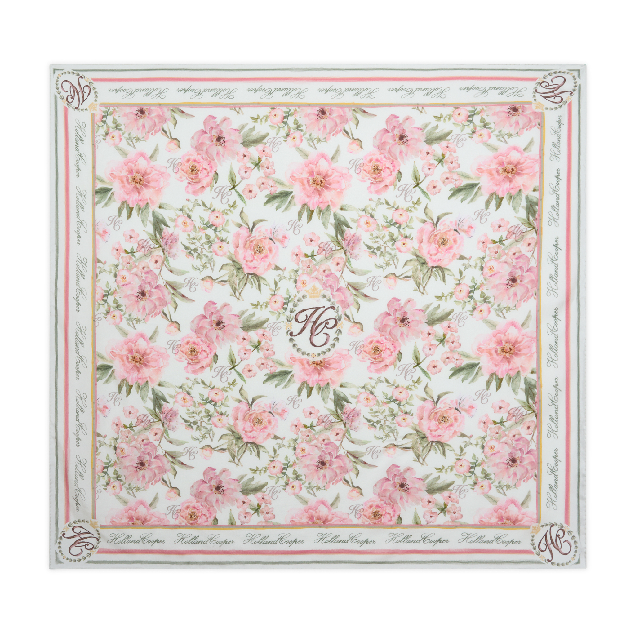 Womens Holland Cooper English Rose Silk Scarf