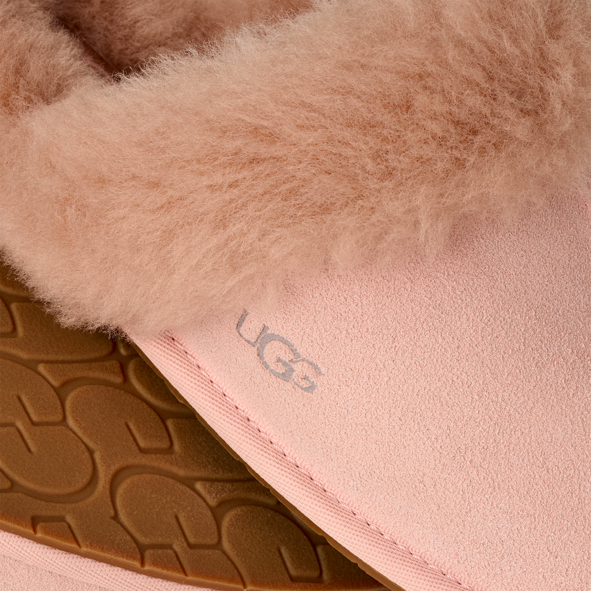 Womens UGG Beige Blush Scuffette II Slippers