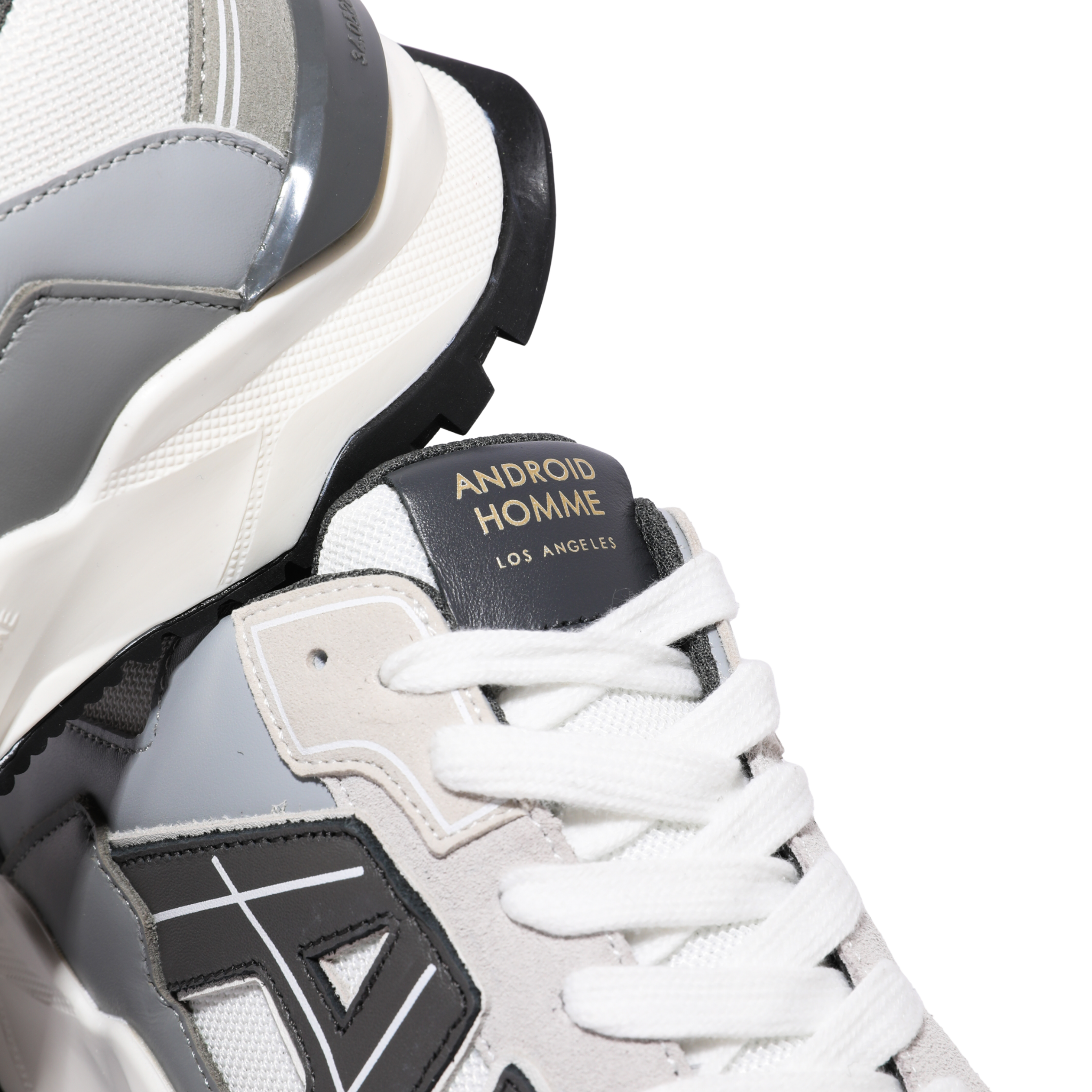 Mens Android Homme White AH One Ballistic Nylon Trainers