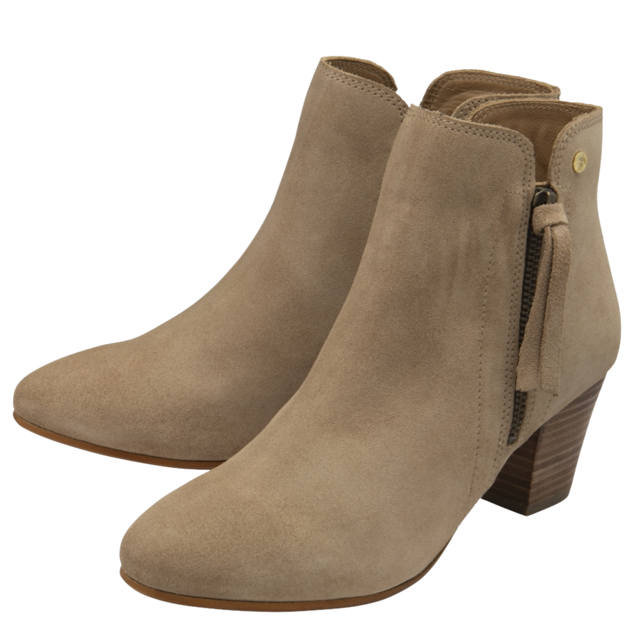 Womens Ravel Beige Suede Tulli Ankle Boots