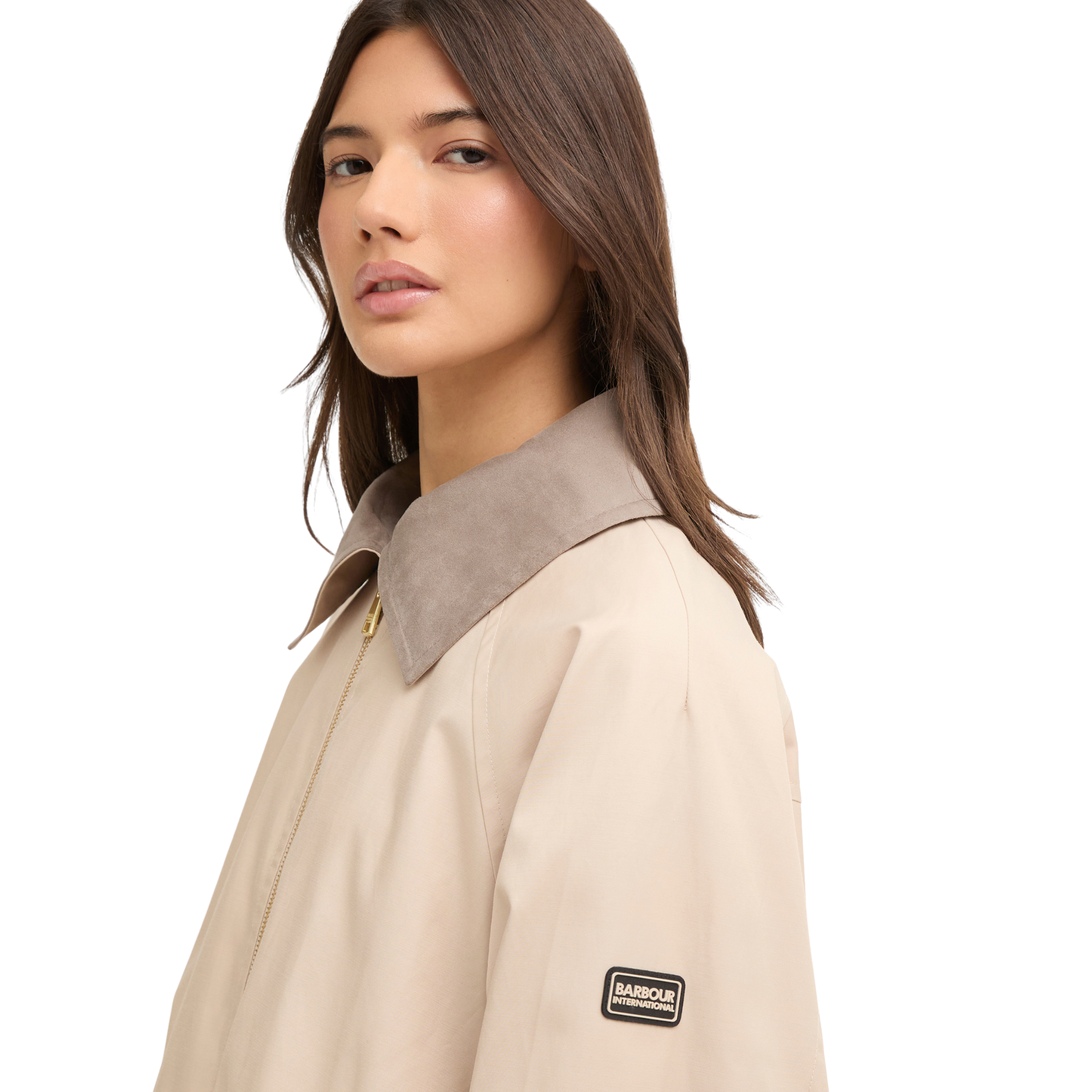 Womens Barbour International Cement Ozara Casual Jacket