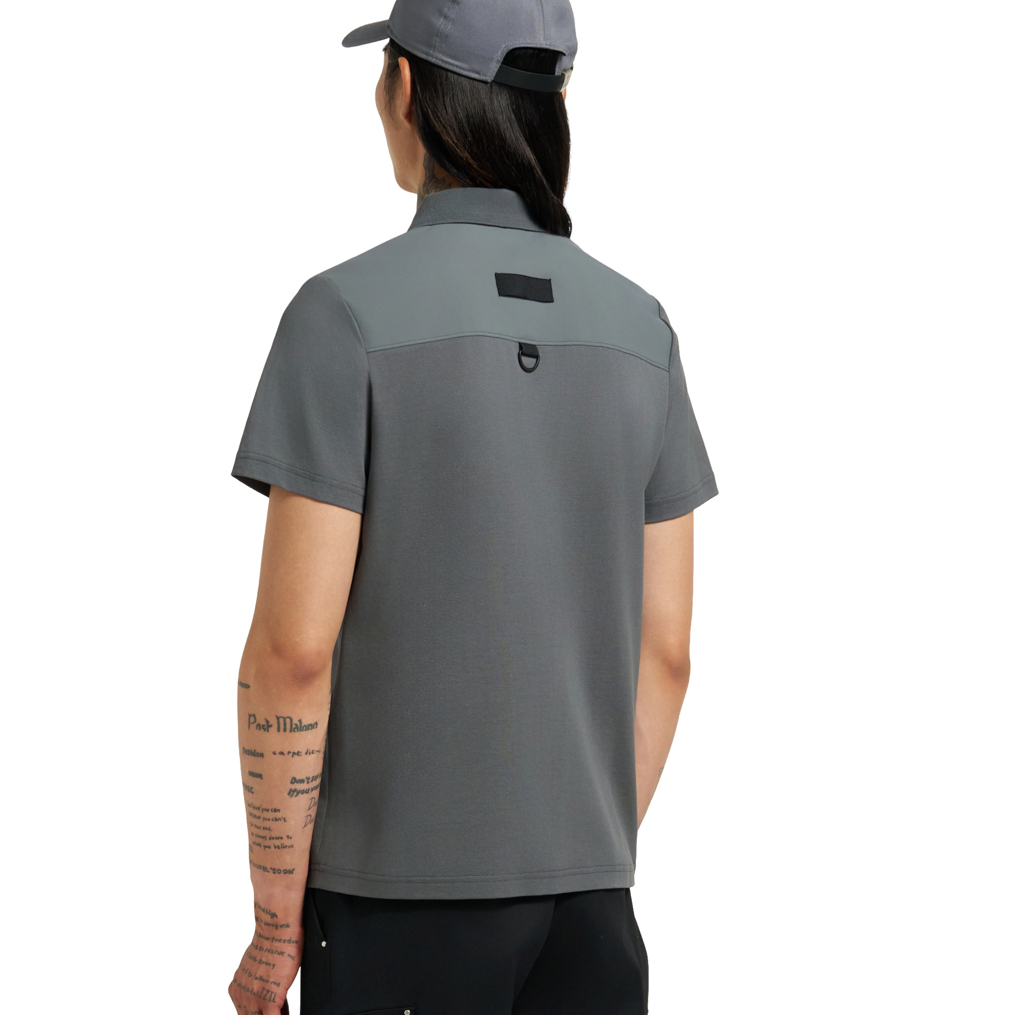 Mens Moose Knuckles Cement Dalon S/s Polo Shirt