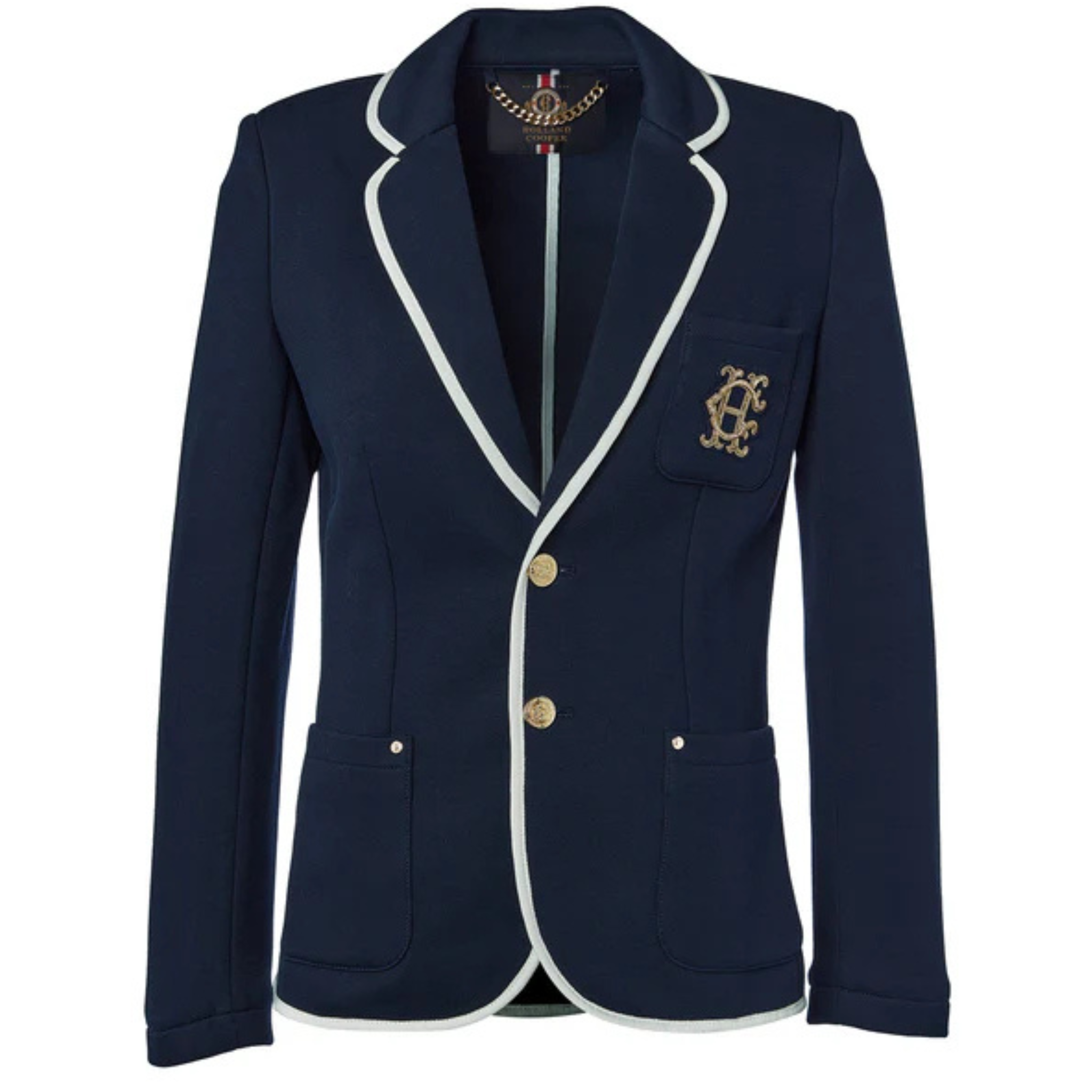 Womens Holland Cooper Ink Navy Henley Blazer